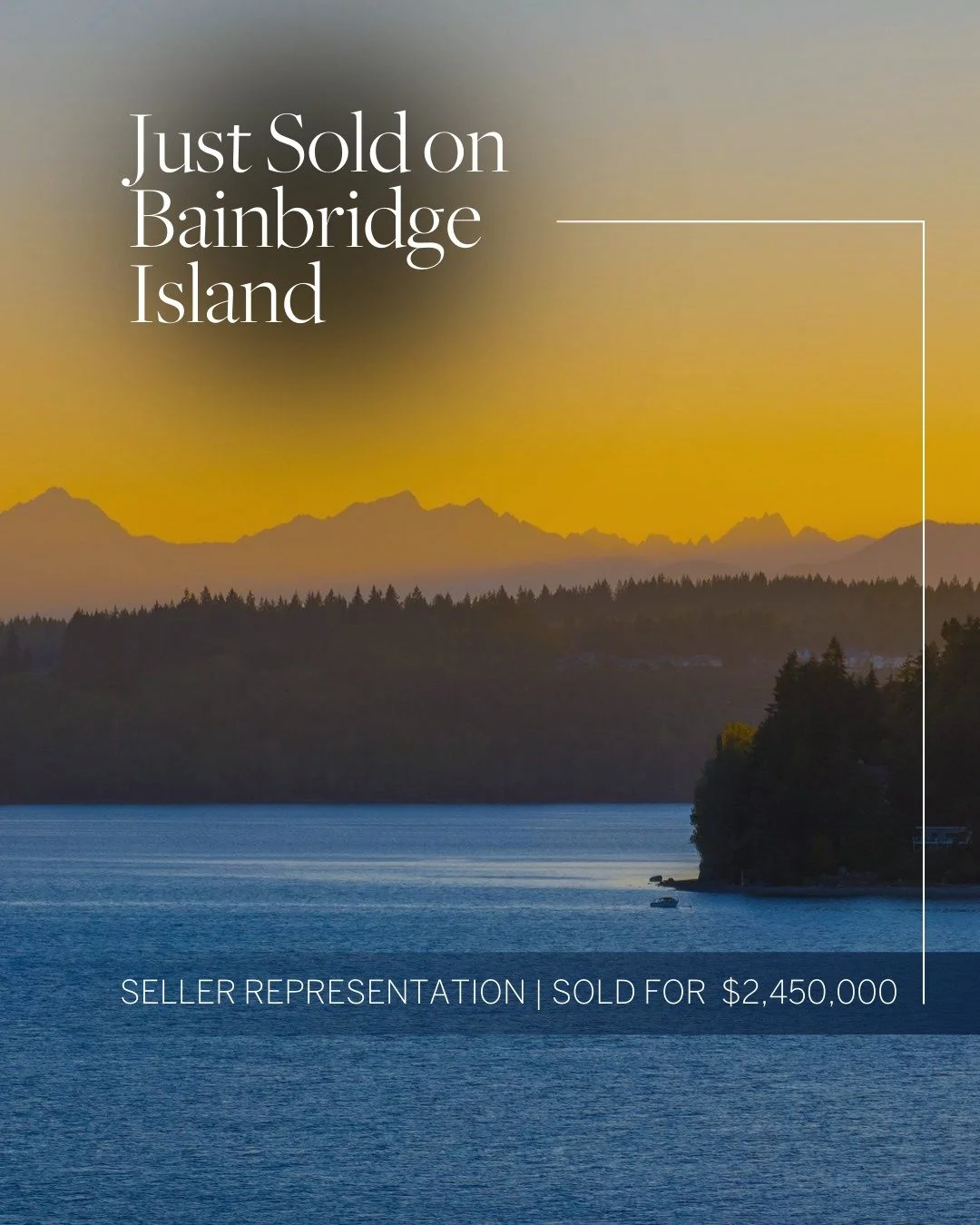 SOLD on Bainbridge Island 🌊

Extraordinary views, rare waterfrontage, and complete privacy&mdash;this west-facing Seabold/Manzanita estate was truly one of a kind. 

🔹 Sold for $2,450,000
 🔹 Waterfront | Seller Representation
 🔹 4,000+ sq ft | 4 