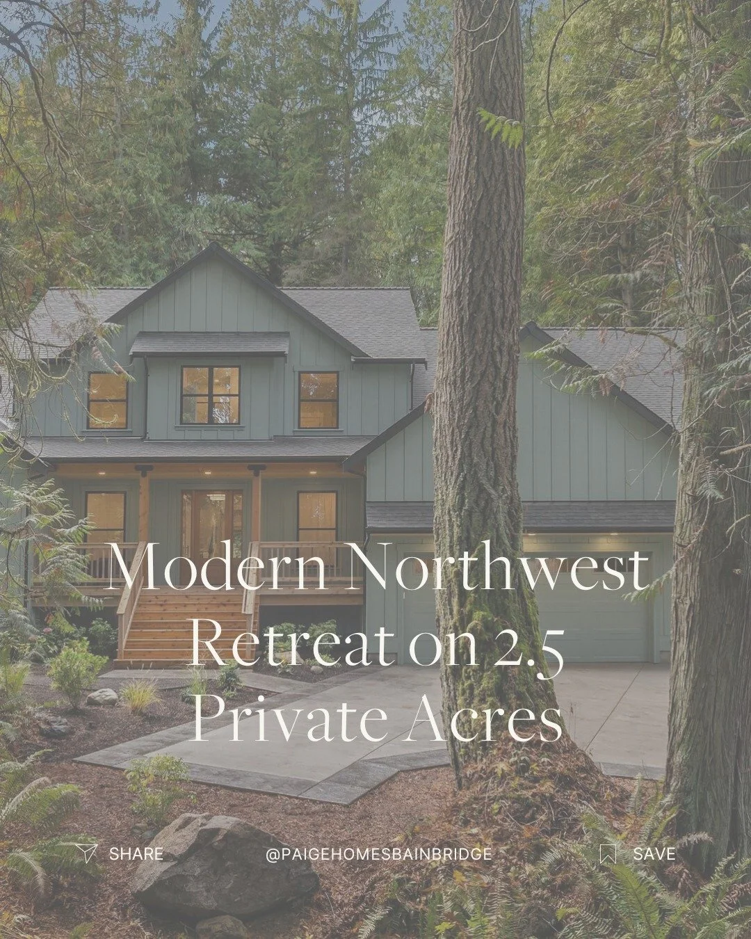 ✨ Modern Northwest Retreat on 2.5 Private Acres

This 4-bedroom, 3.25-bath Bainbridge Island home sits on 2.5 acres in Port Madison. Soaring 2-story living spaces open to a covered patio with a dual-sided fireplace. Chef&rsquo;s kitchen with Thermado