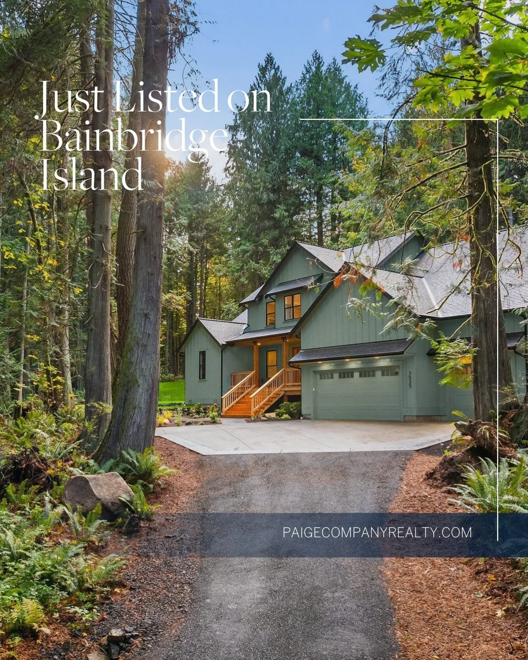 Listed on 🌲 Bainbridge Island
A Peaceful Bainbridge Retreat Surrounded by Nature

Tucked away on 2.5 acres surrounded by lush forest and old-growth trees, this newly built home offers modern comfort, total privacy, and serene Pacific Northwest livin