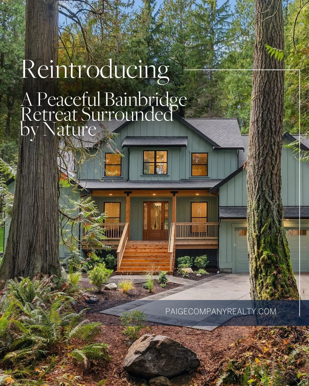 Reintroducing A Peaceful Bainbridge Retreat Surrounded by Nature✨

Tucked away on 2.5 acres surrounded by lush forest and old-growth trees, this newly built home offers modern comfort, total privacy, and serene Pacific Northwest living.

The open-con