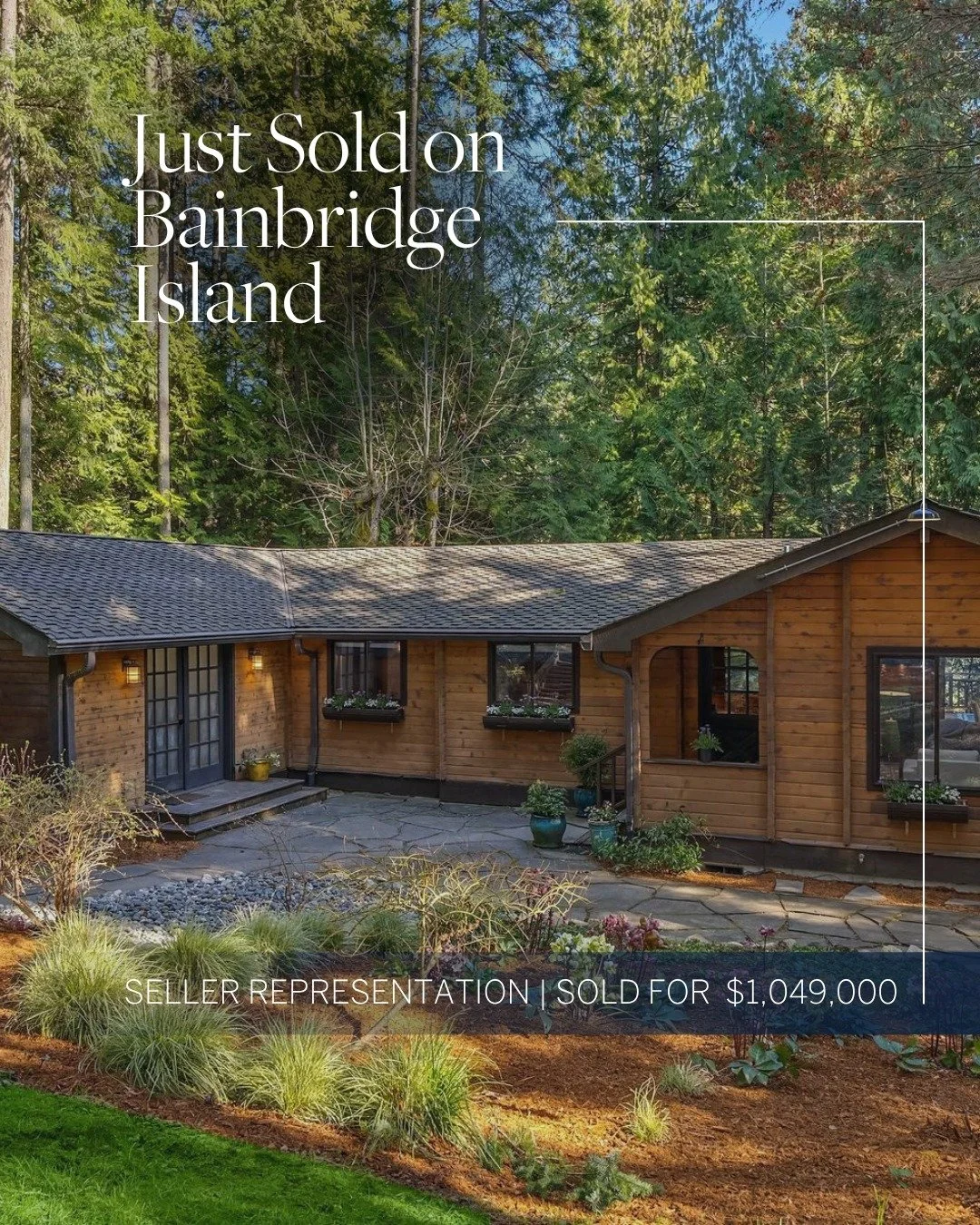 SOLD on Bainbridge Island 🌲✨

Tucked into the heart of Rolling Bay, this charming cedar retreat offered the perfect blend of privacy, warmth, and classic Northwest character&mdash;just moments from the shoreline.

🔹 Sold for $1,049,000
 🔹 110% of 