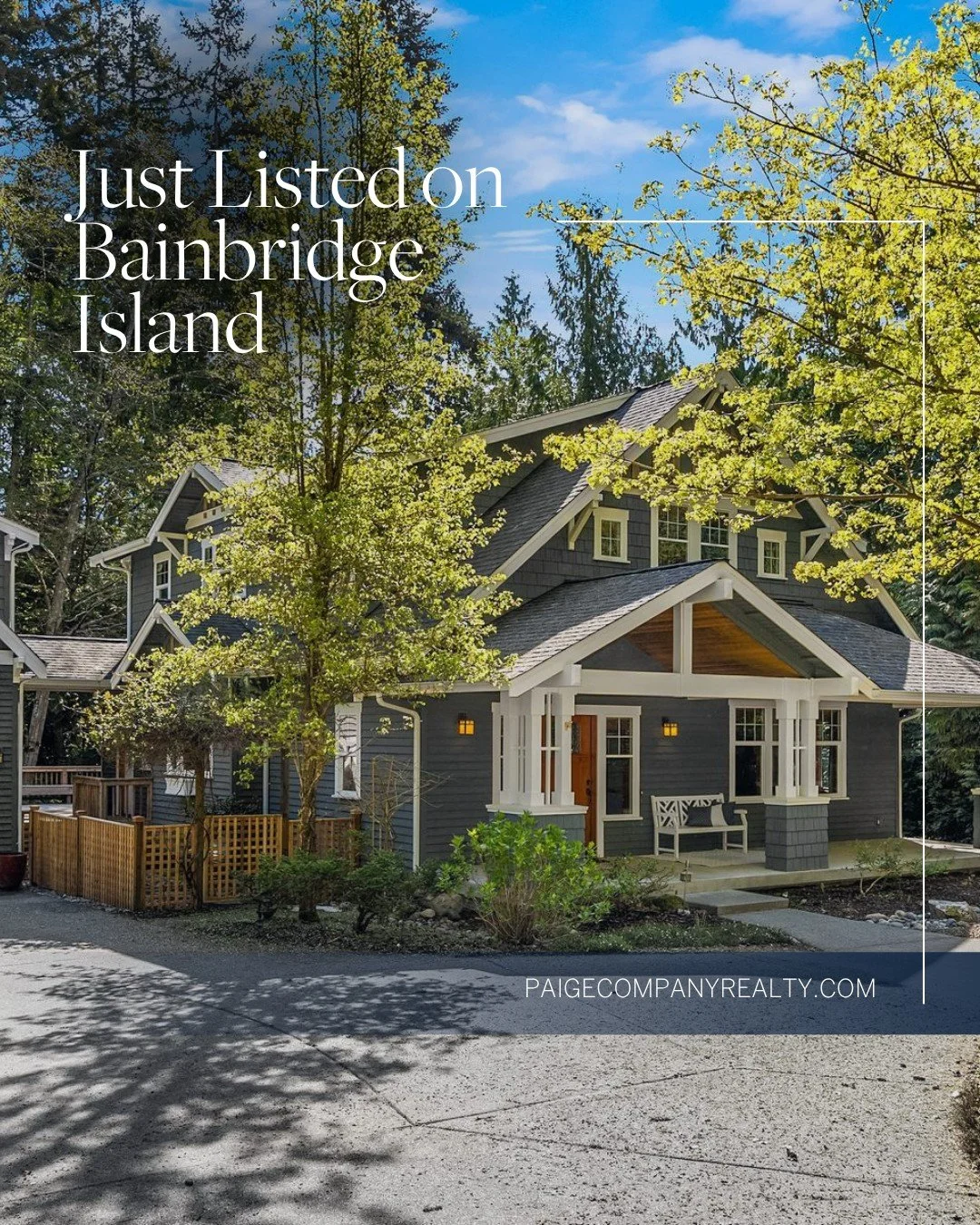 Listed on 🌲 Bainbridge Island
 A Classic Craftsman Retreat Near Fay Bainbridge Park

Tucked on just under an acre in a quiet, wooded setting, this thoughtfully designed home offers timeless character and a lifestyle rooted in comfort, flexibility, a