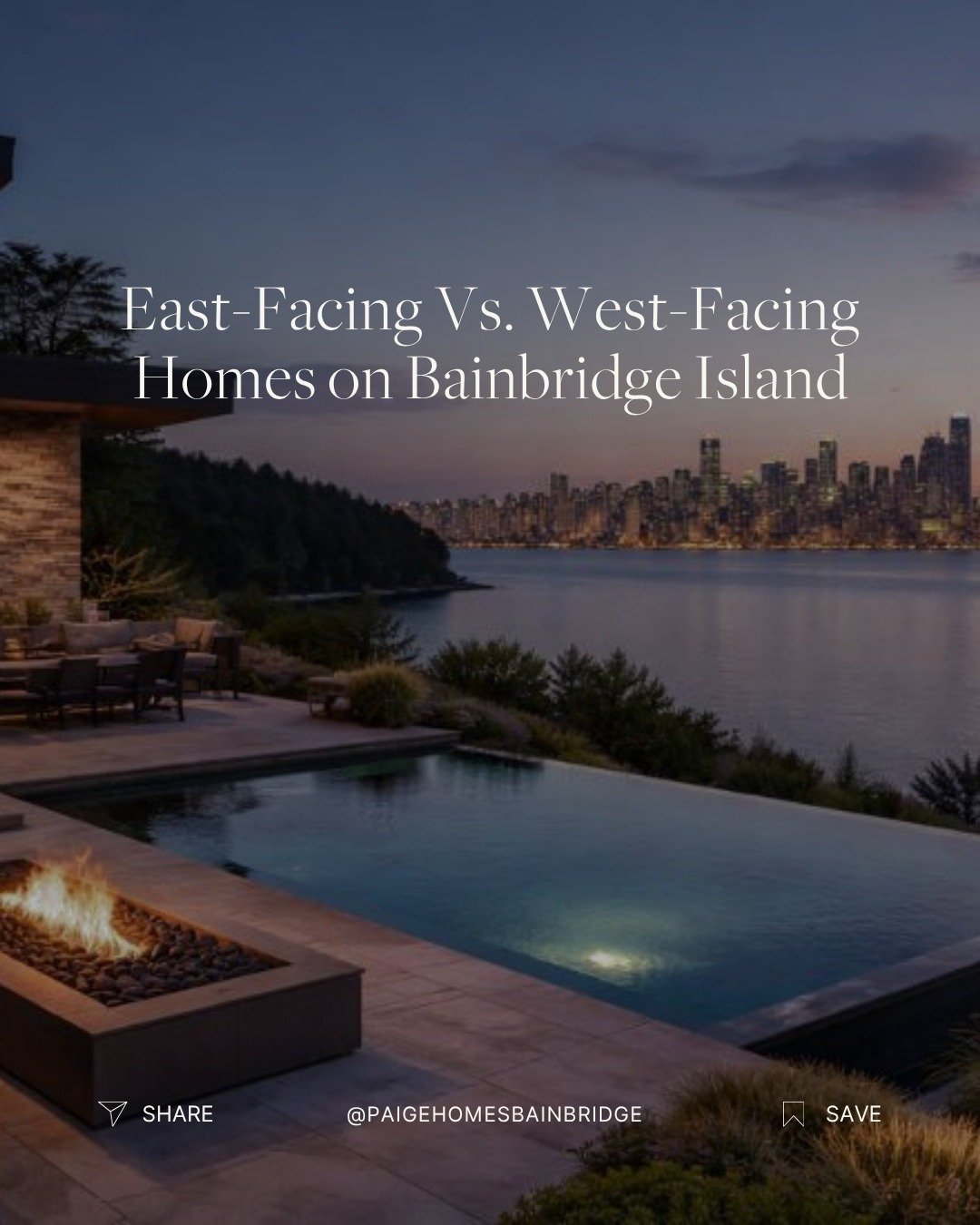 East-facing or west-facing, the right home on Bainbridge Island is ultimately about how you want to live each day ✨

Our latest blog explores how orientation shapes everything from natural light to views and daily rhythm. East-facing homes capture pe
