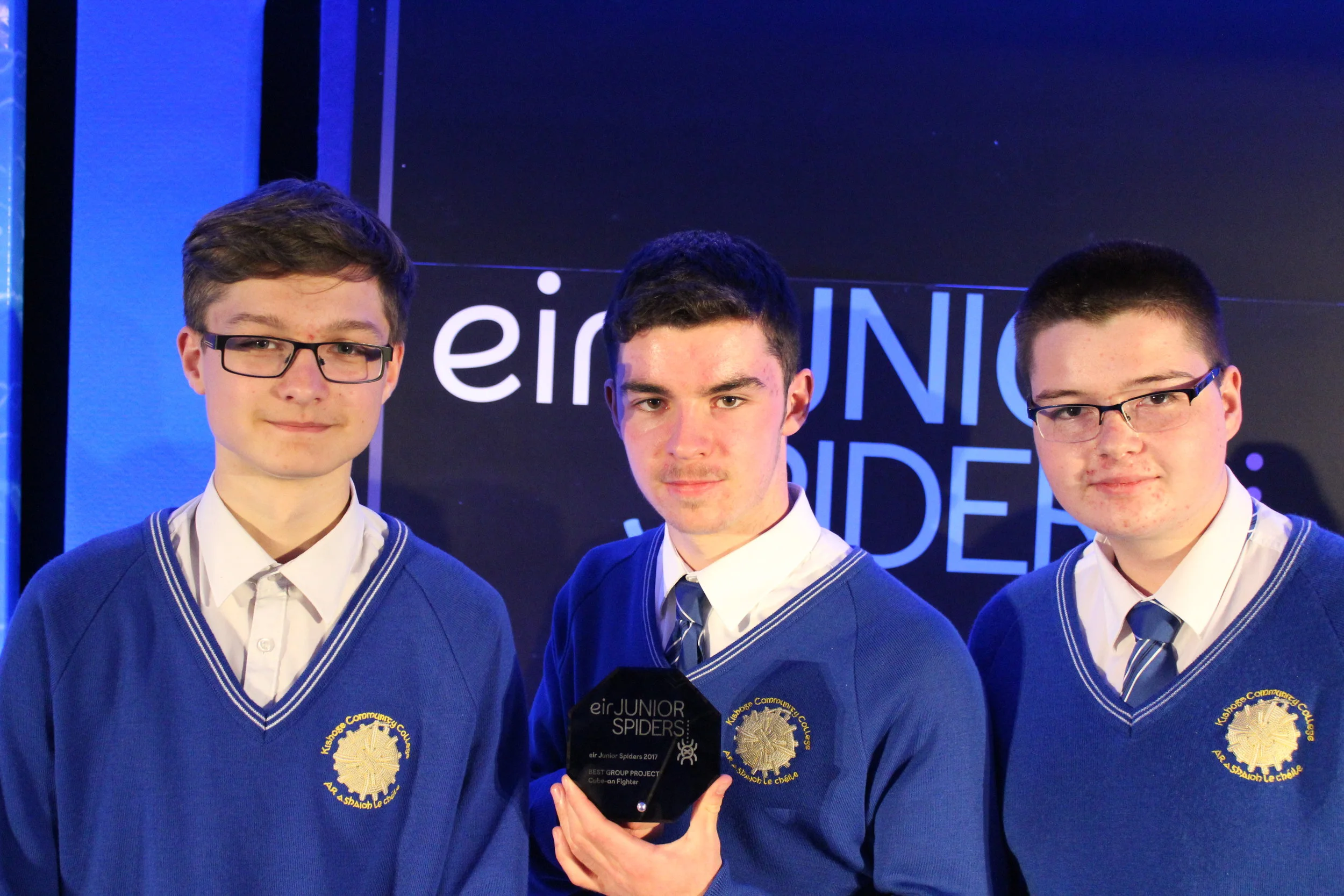Kishoge students win best group project in Ireland at eir spiders awards