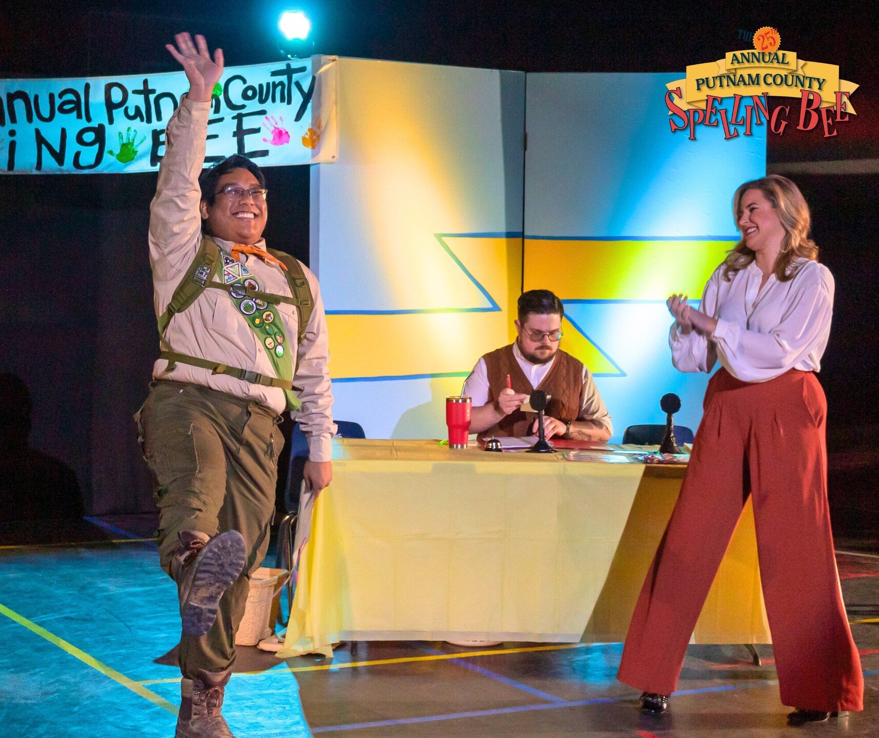 Countdown to our four-show weekend starts now and until then, check out some of our 🎶favorite moments of the Bee🎶...

THE 25TH ANNUAL PUTNAM COUNTY SPELLING BEE plays at The Boys &amp; Girls Club, 801 Niles Street this Thursday-Sunday. Find all the