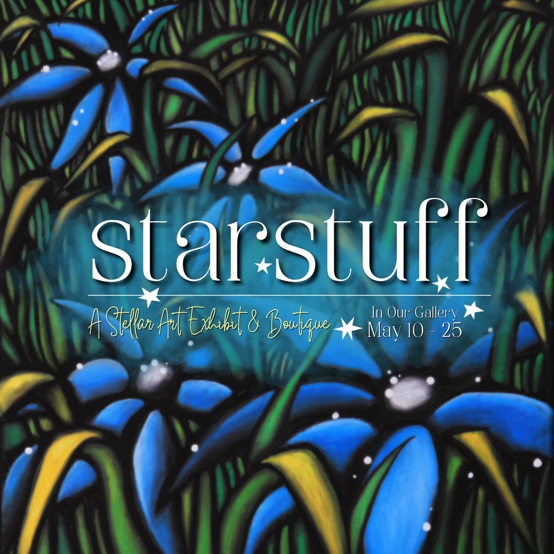 Stop by the gallery before the show or at intermission and check out STARSTUFF, a stellar art exhibit and boutique. All items are available to take home with you and are a sparkly perfect gift for anyone! ✨✨✨