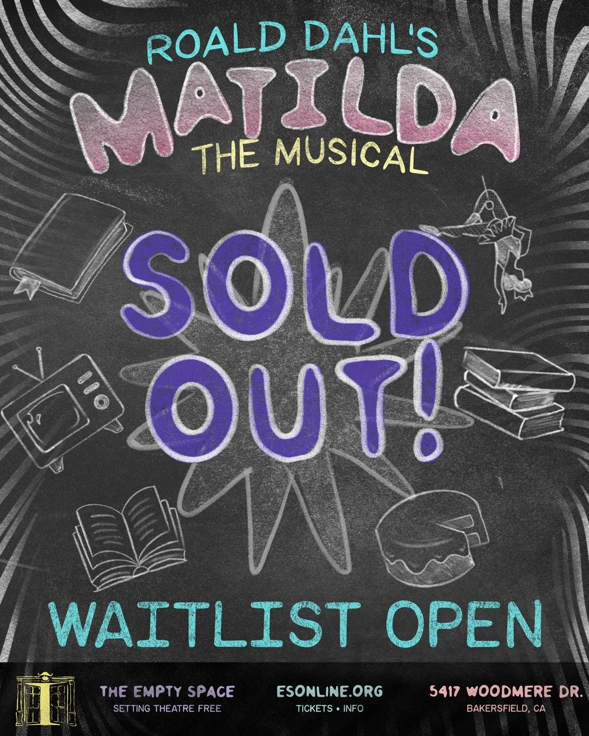 It's true, the entire run of MATILDA THE MUSICAL is currently sold out! Consider our flabbers ghasted by the amount of support we're received from all of our incredible #emptyspacers. 💙

All you snot-nosed, filthbogs that did NOT get a ticket in tim