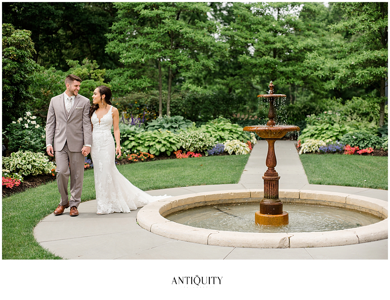  wedding at fountain at cairnwood estate 