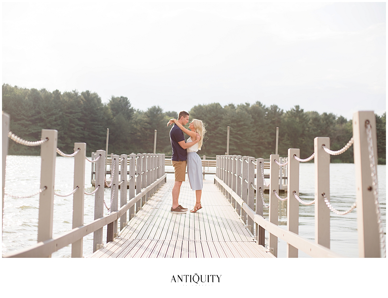  couple at montour preserve during their engagement session by williamsport wedding photographer 