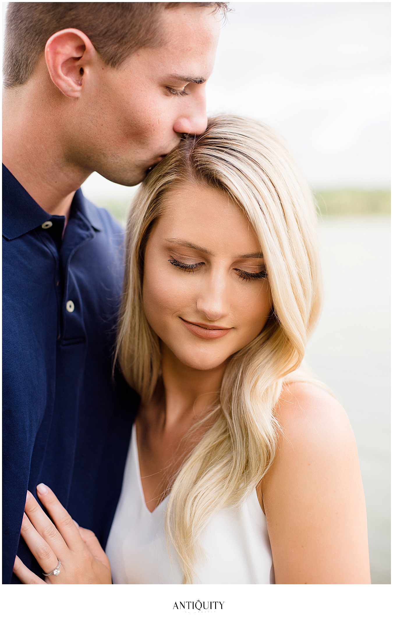  couple at montour preserve during their engagement session by williamsport wedding photographer 