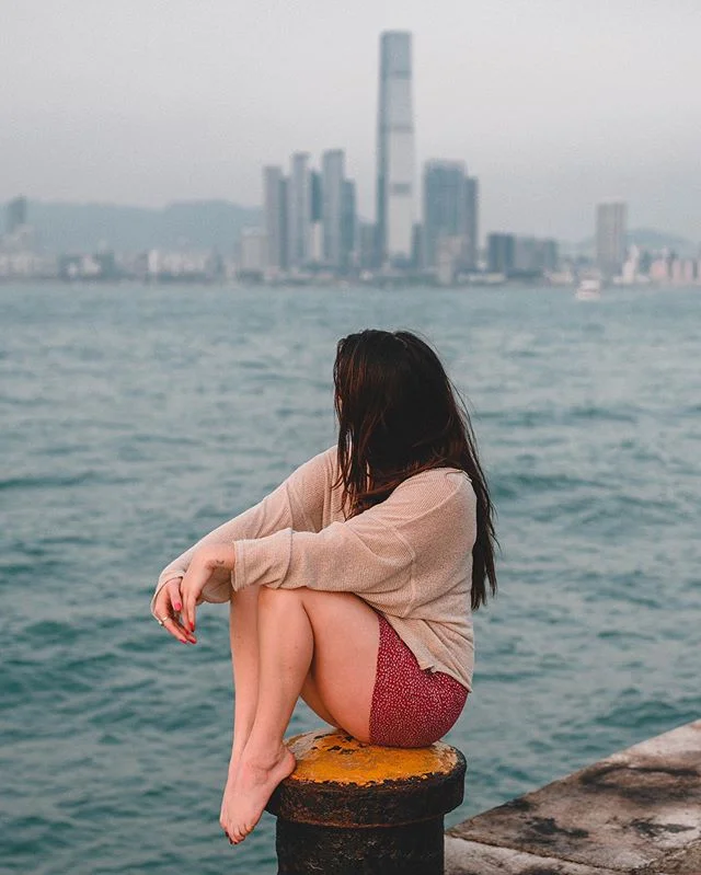 The great thing about travelling by yourself is you meet people like the amazing @ashleebarsky. We met in Quarry Bay and talked for a while. Later that night we headed to the pier and did a shoot together. It reminds you of how simple things can be i