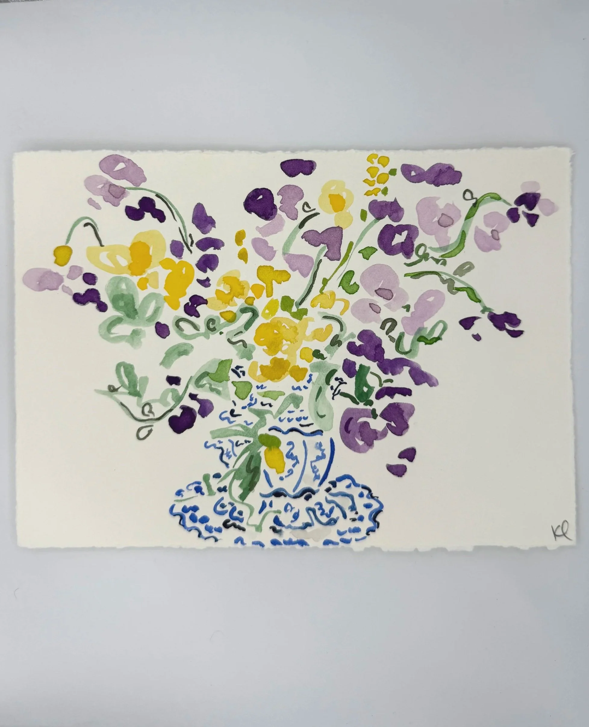 October 8, 2025 Morning Find, a 5 x 7 inch original watercolor sketch by Kate Lewis