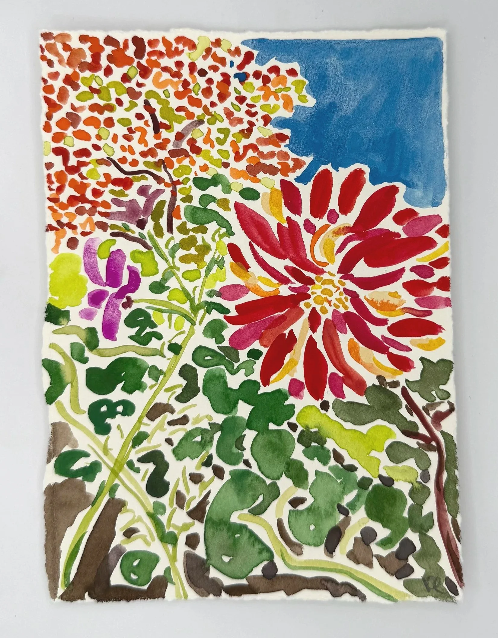 November 7, 2025 Morning Find, a 5 x 7 inch original watercolor sketch by Kate Lewis