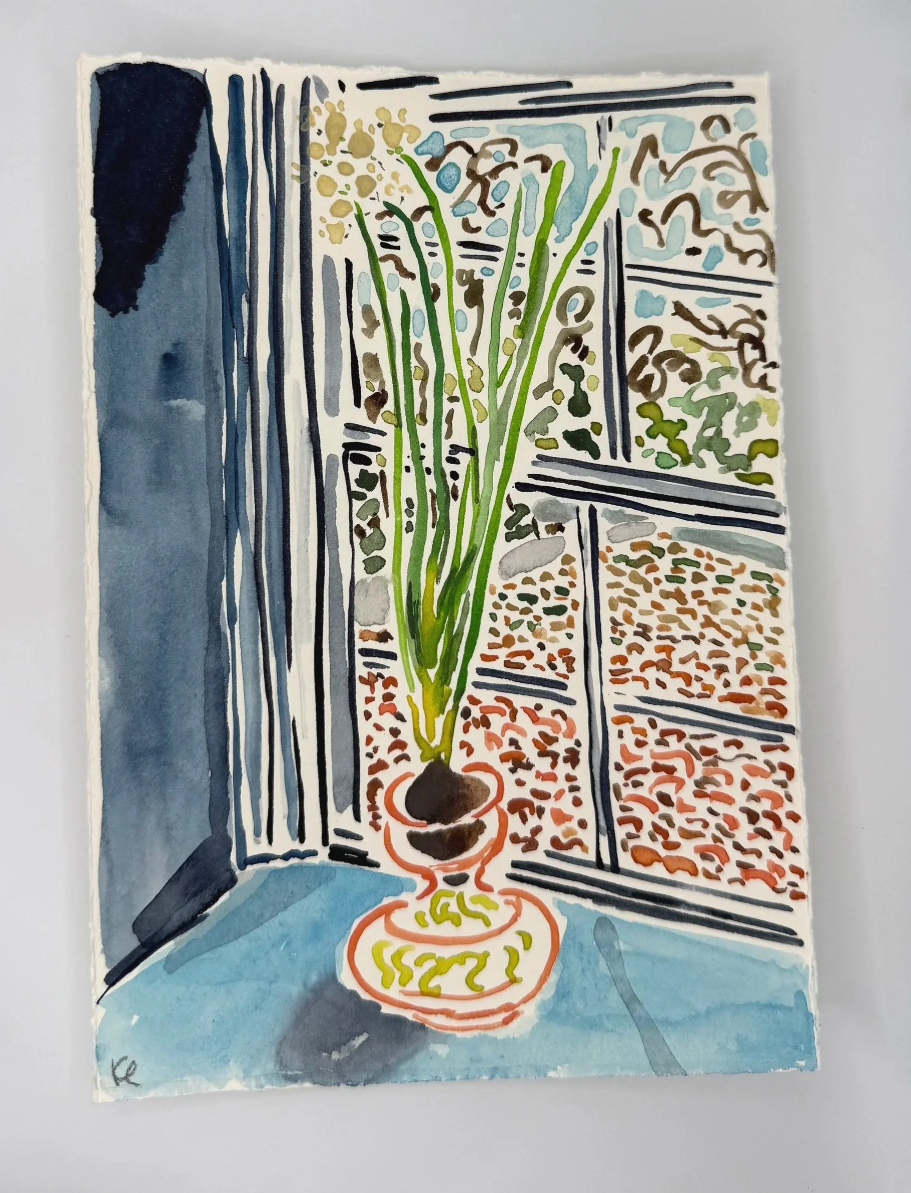 December 4, 2025 Morning Find, a 5 x 7 inch original watercolor sketch by Kate Lewis