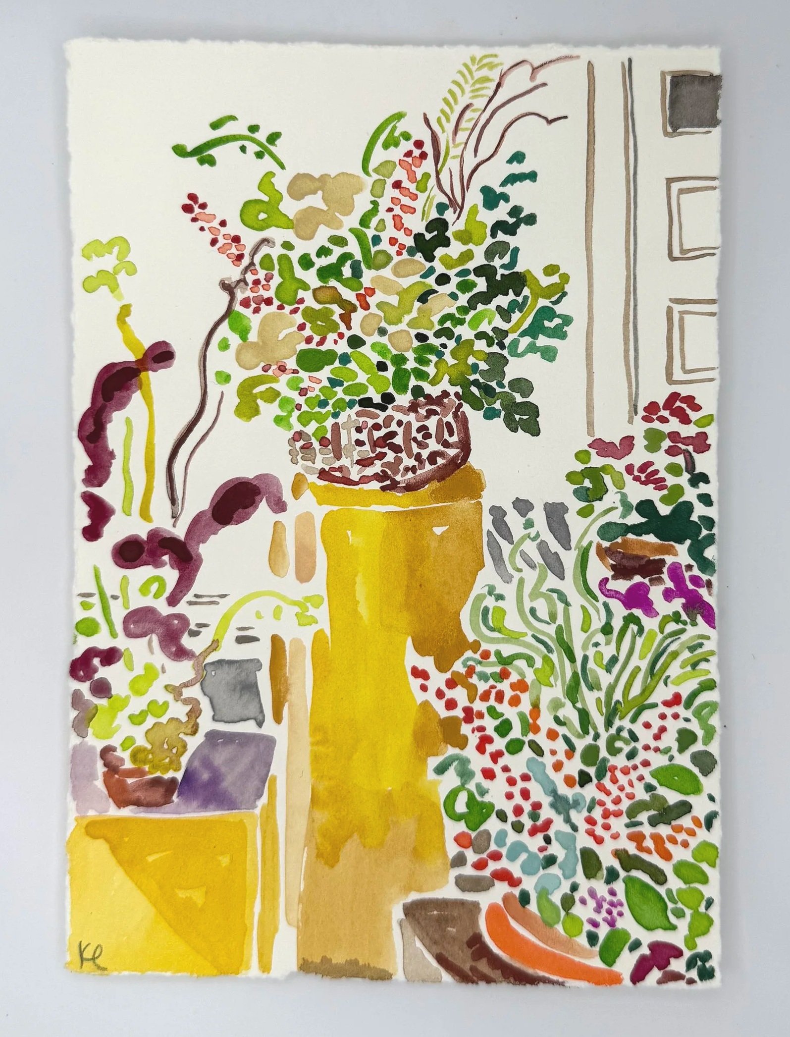 November 4, 2025 Morning Find, a 5 x 7 inch original watercolor sketch by Kate Lewis