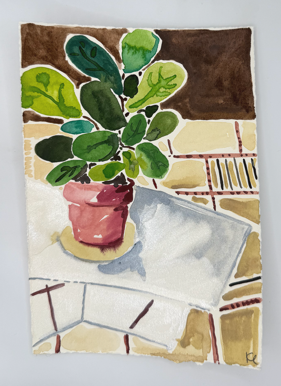 November 28, 2025 Morning Find, a 5 x 7 inch original watercolor sketch by Kate Lewis