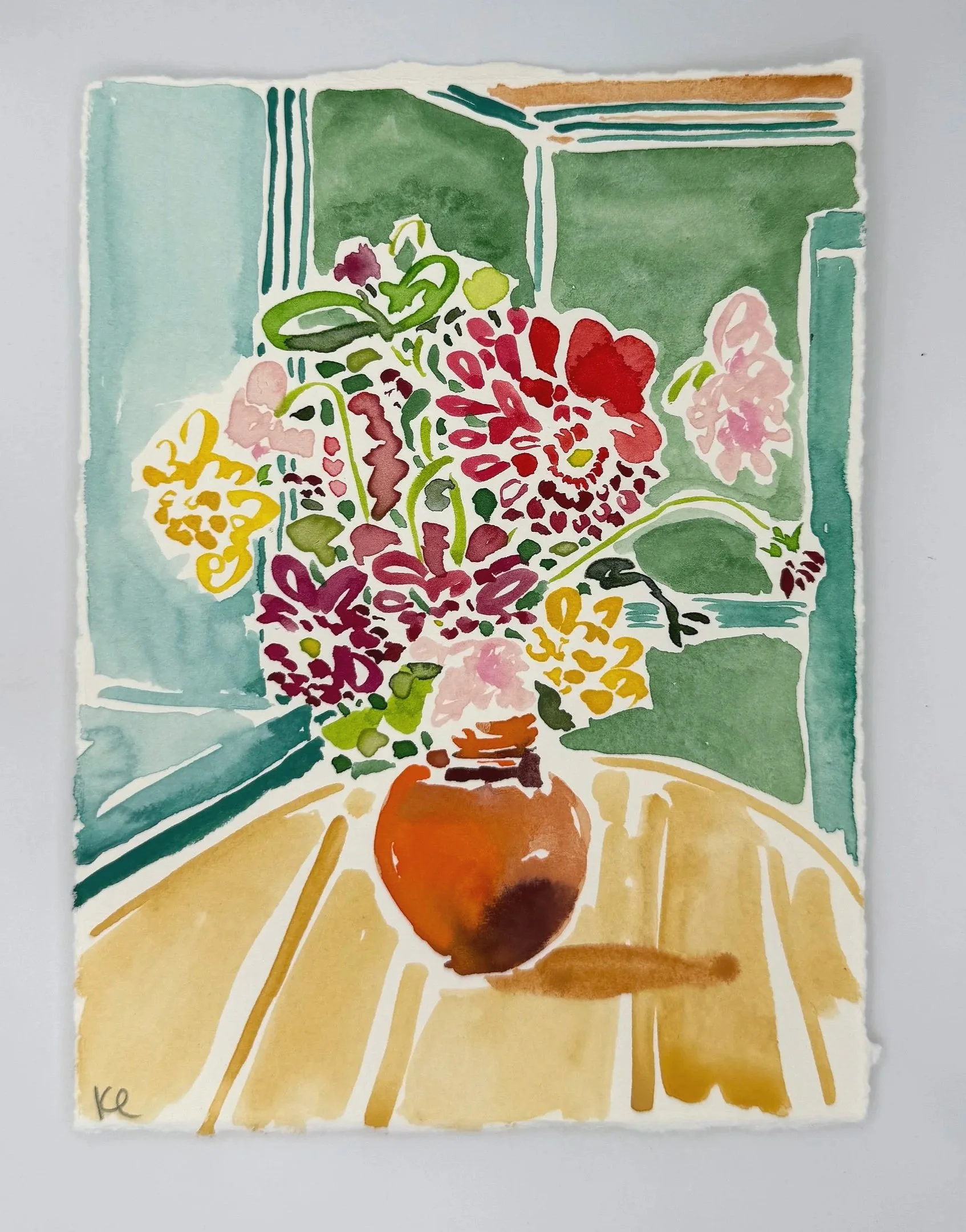October 7, 2025 Morning Find, a 5 x 7 inch original watercolor sketch by Kate Lewis