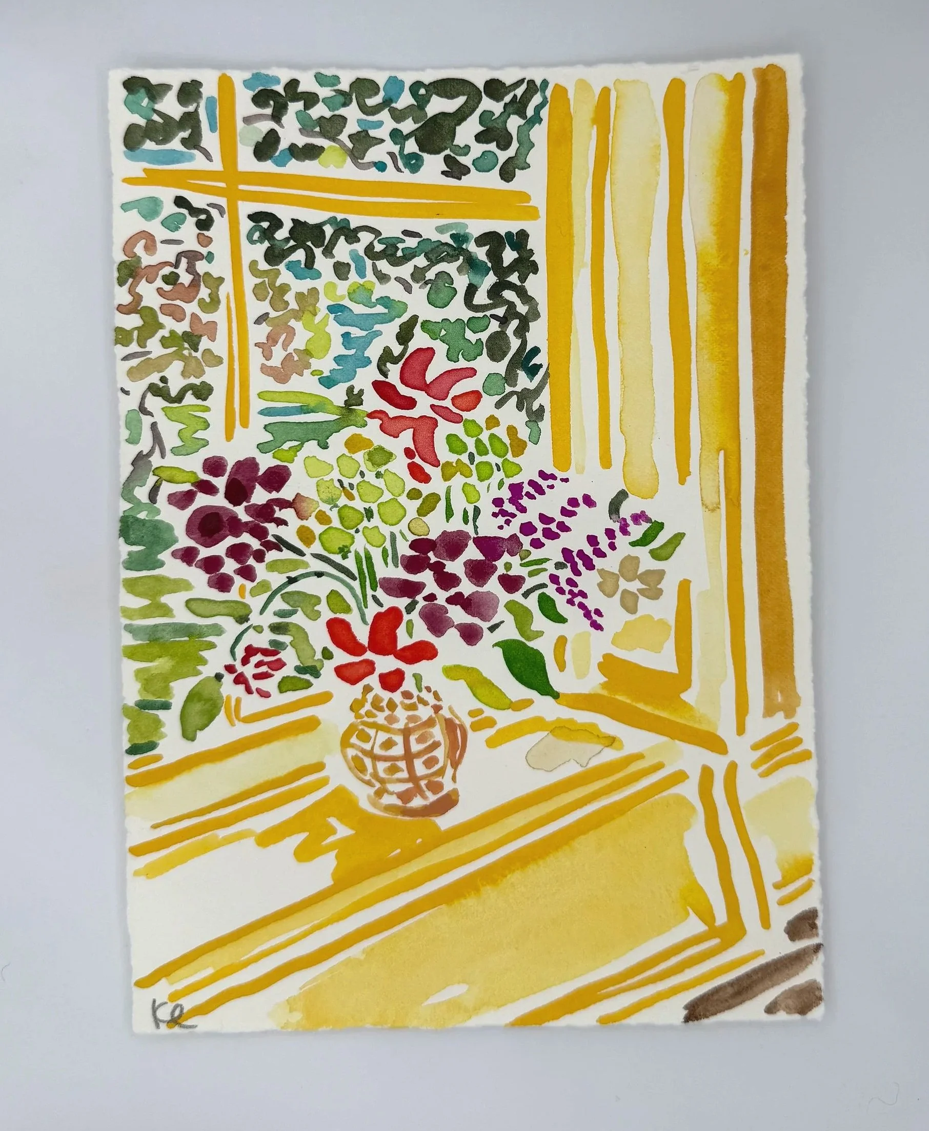 October 2, 2025 Morning Find, a 5 x 7 inch original watercolor sketch by Kate Lewis