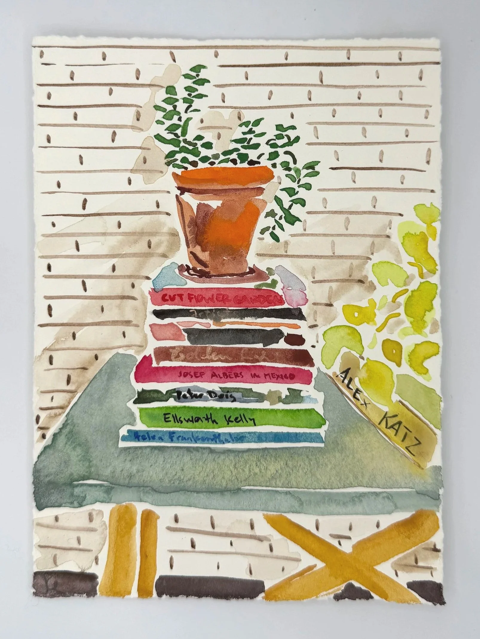 November 3, 2025 Morning Find, a 5 x 7 inch original watercolor sketch by Kate Lewis