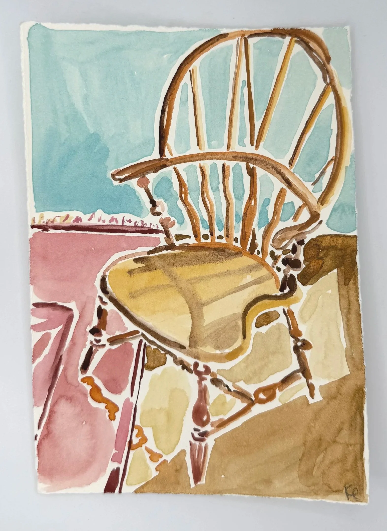 November 18, 2025 Morning Find, a 5 x 7 inch original watercolor sketch by Kate Lewis