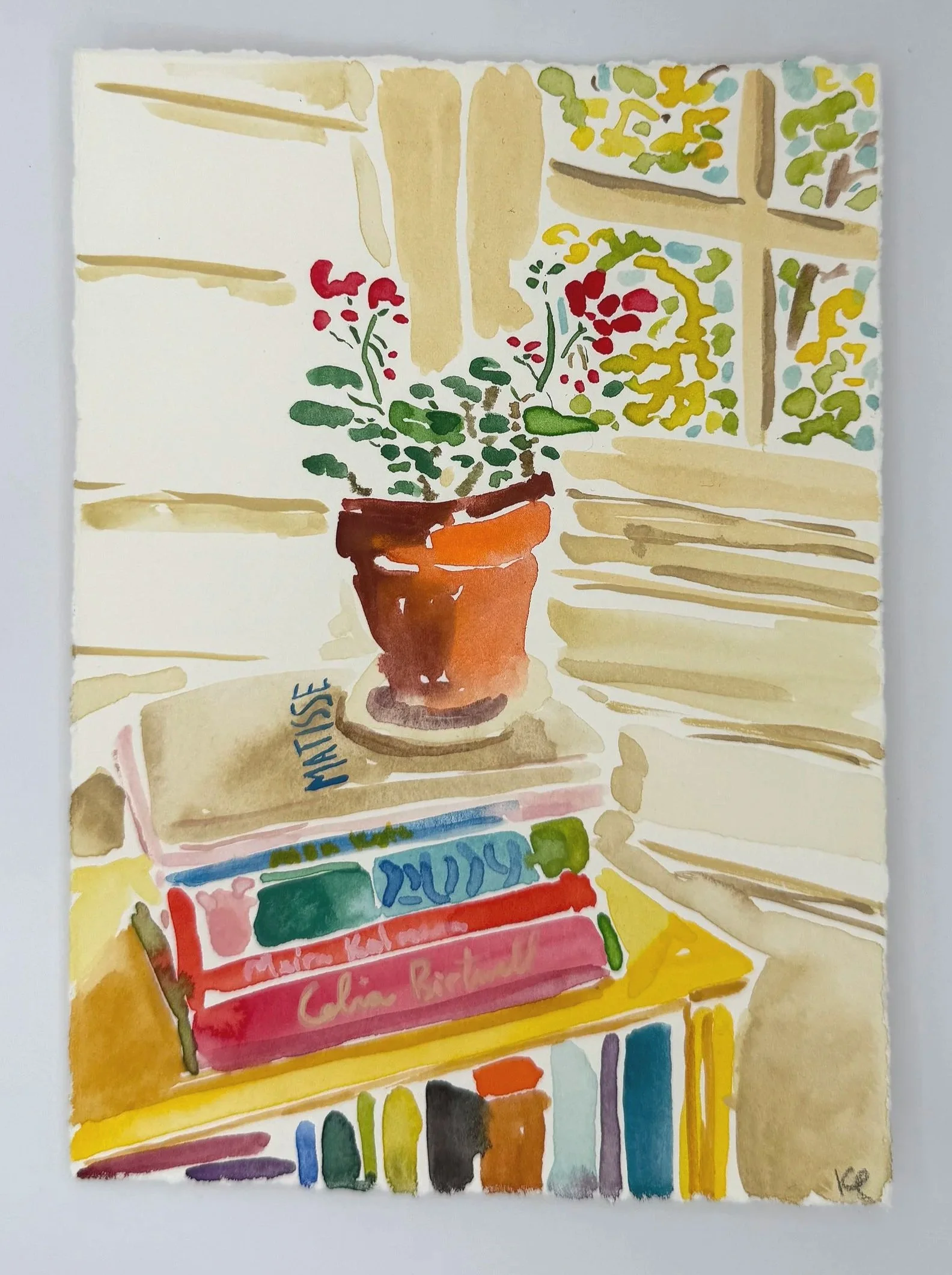 November 10, 2025 Morning Find, a 5 x 7 inch original watercolor sketch by Kate Lewis