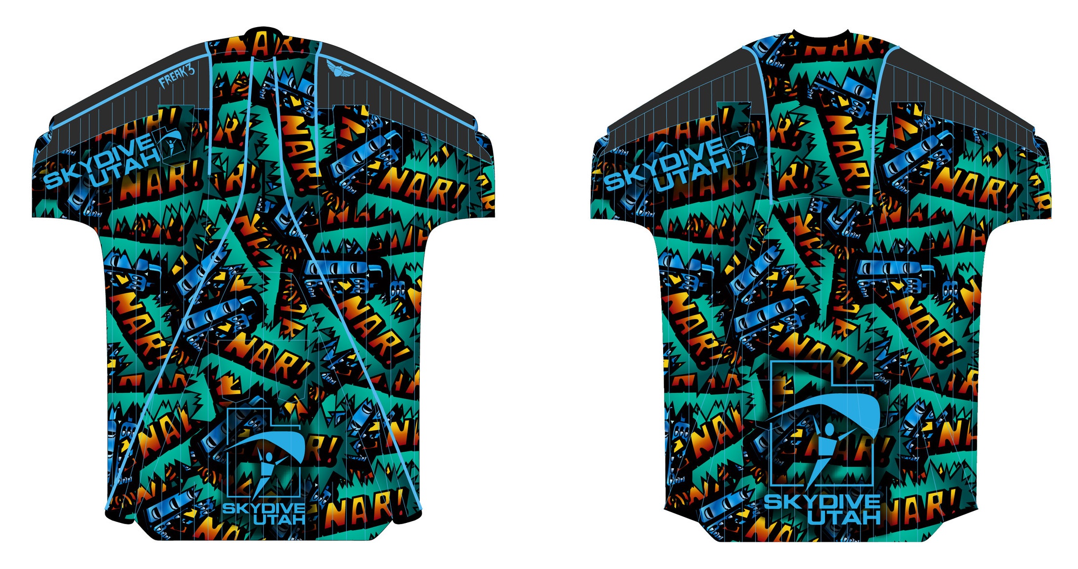 One of the prizes will be a custom Shred the Gnar Squirrel wingsuit of your choice!