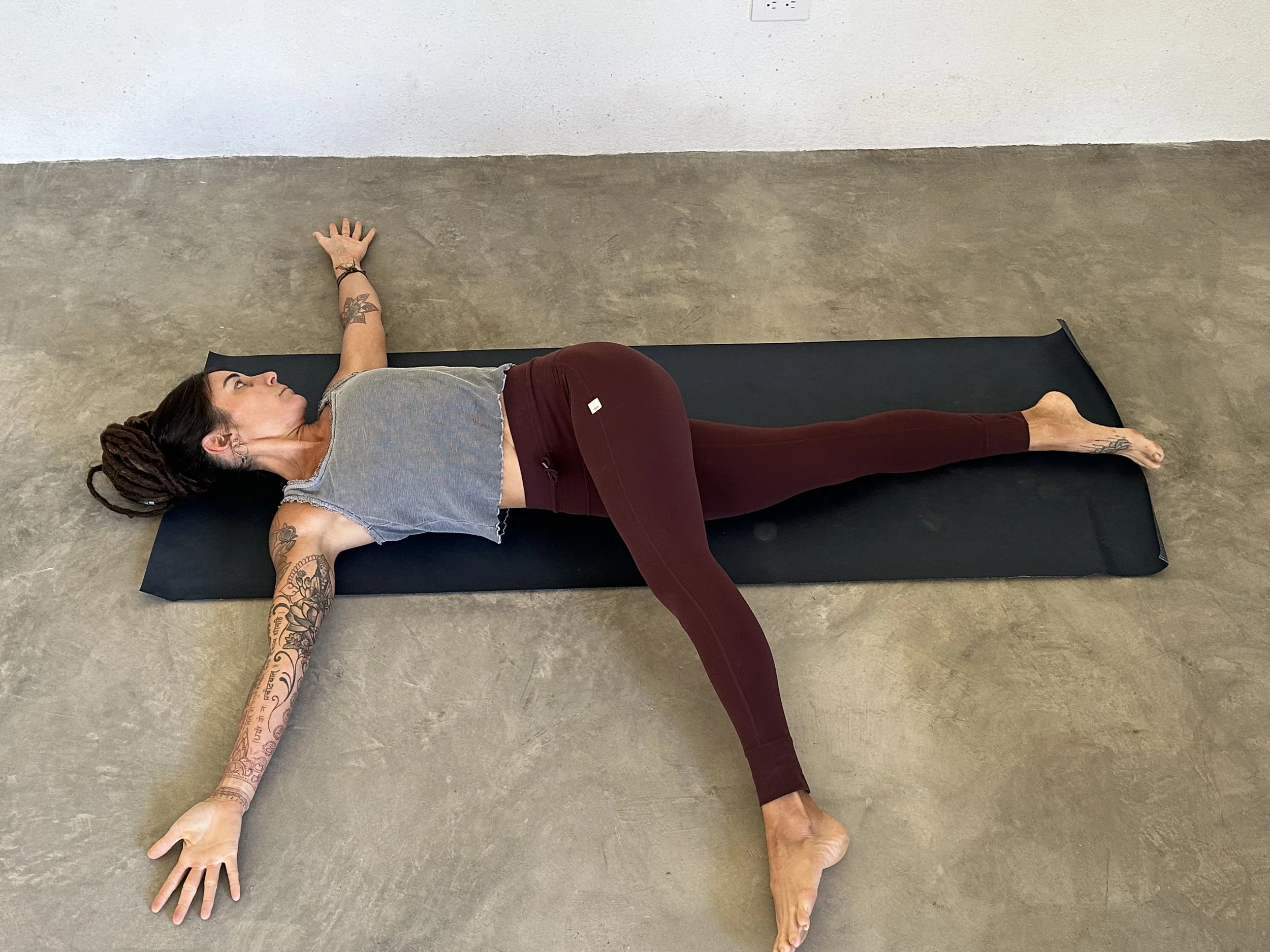 Yoga Asana: Supine Twist or Supta Matsyeandrasana
