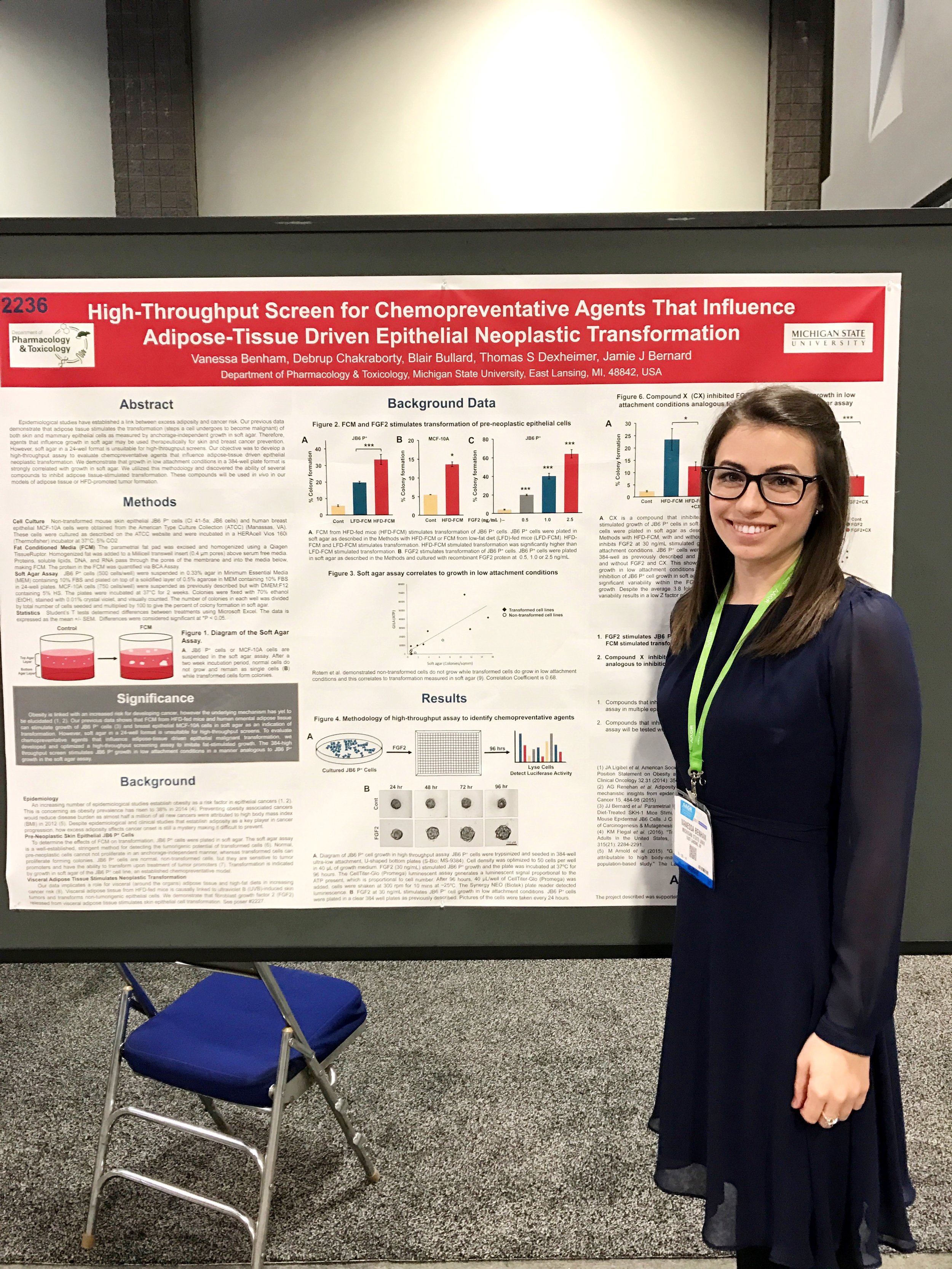 Vanessa presenting at AACR 2017
