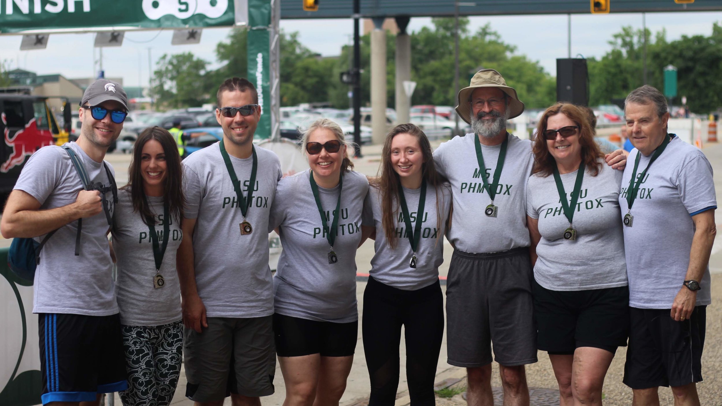 Drug Peddlers cycle in the 2018 Gran Fondo in Grand Rapids
