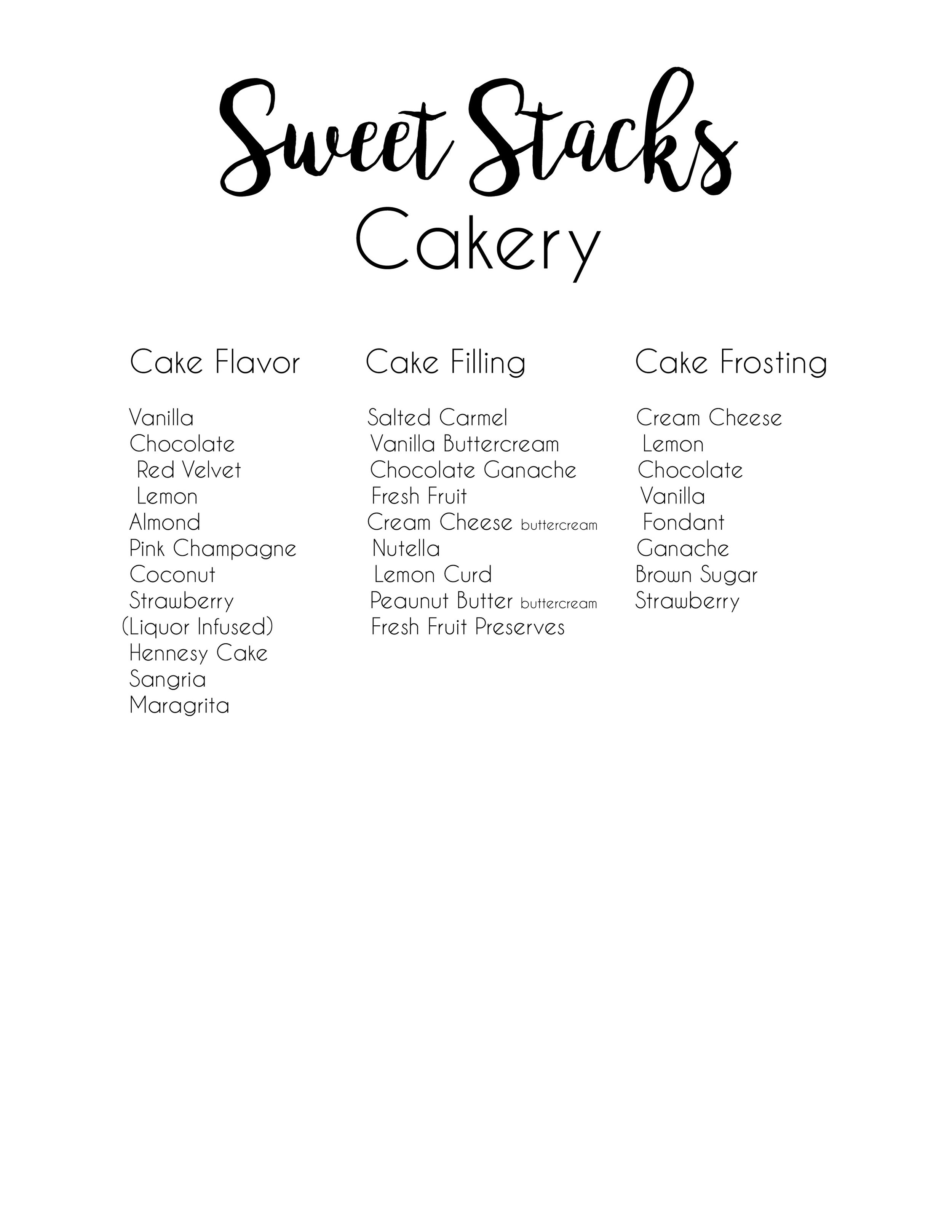 Picking Flava's — Sweet Stacks Cakery