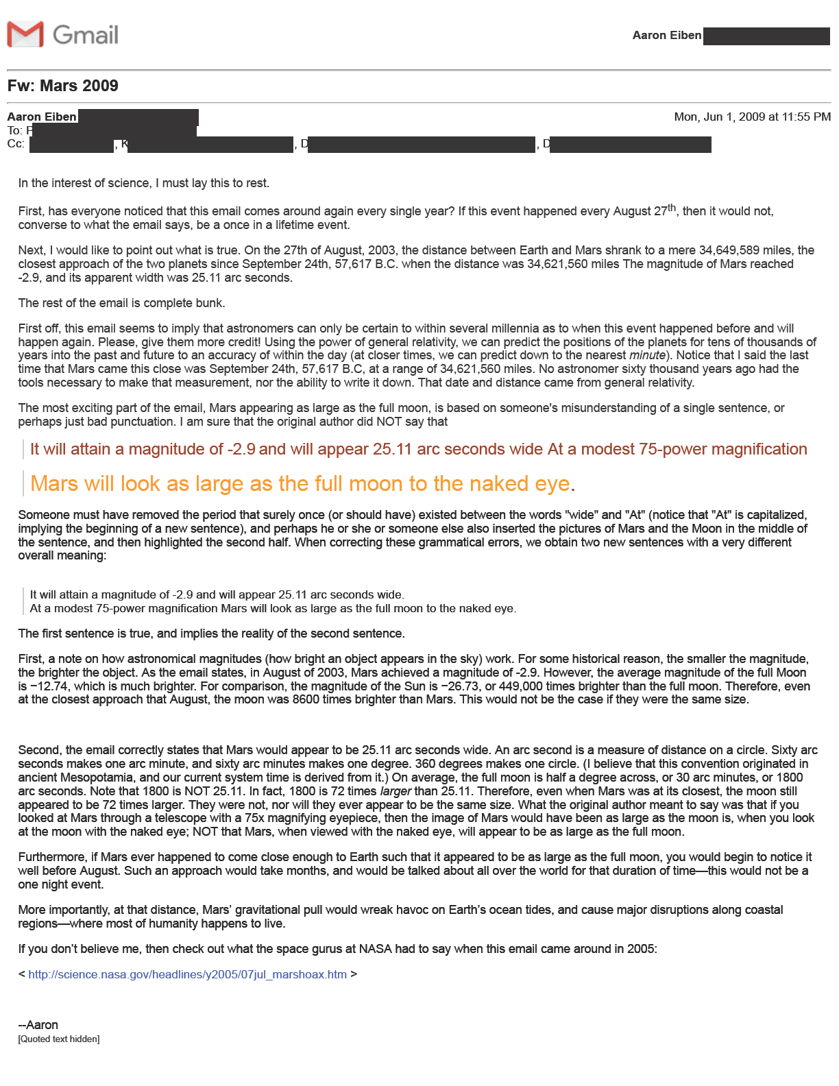 For Science! And please excuse the bad writing—this was almost a decade ago.