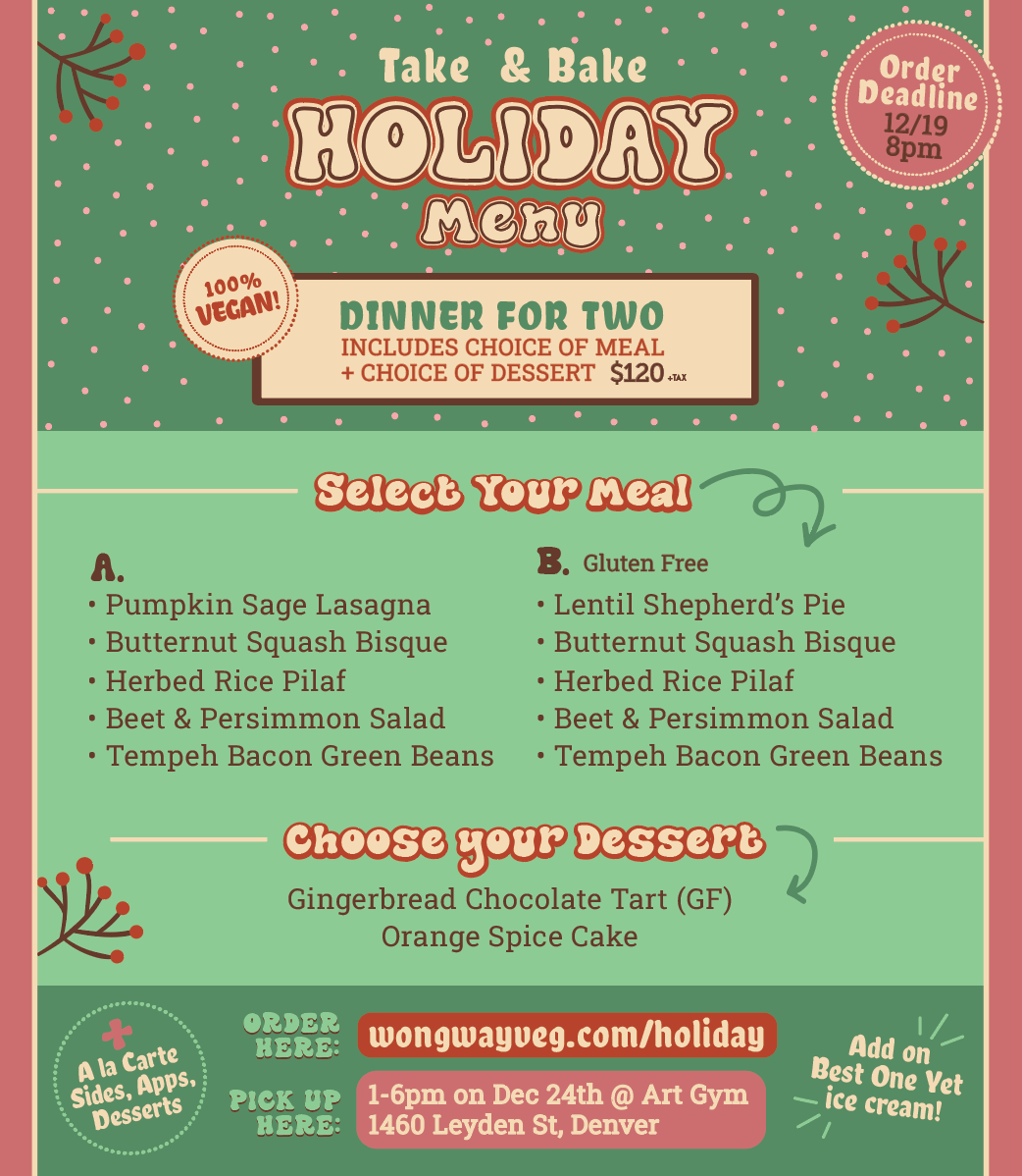 Holiday Meal Pick Up!