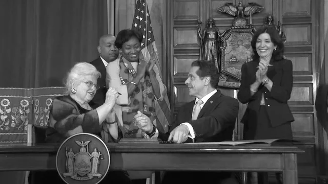 New York Governor Andrew Cuomo signs Reproductive Health Act into law.