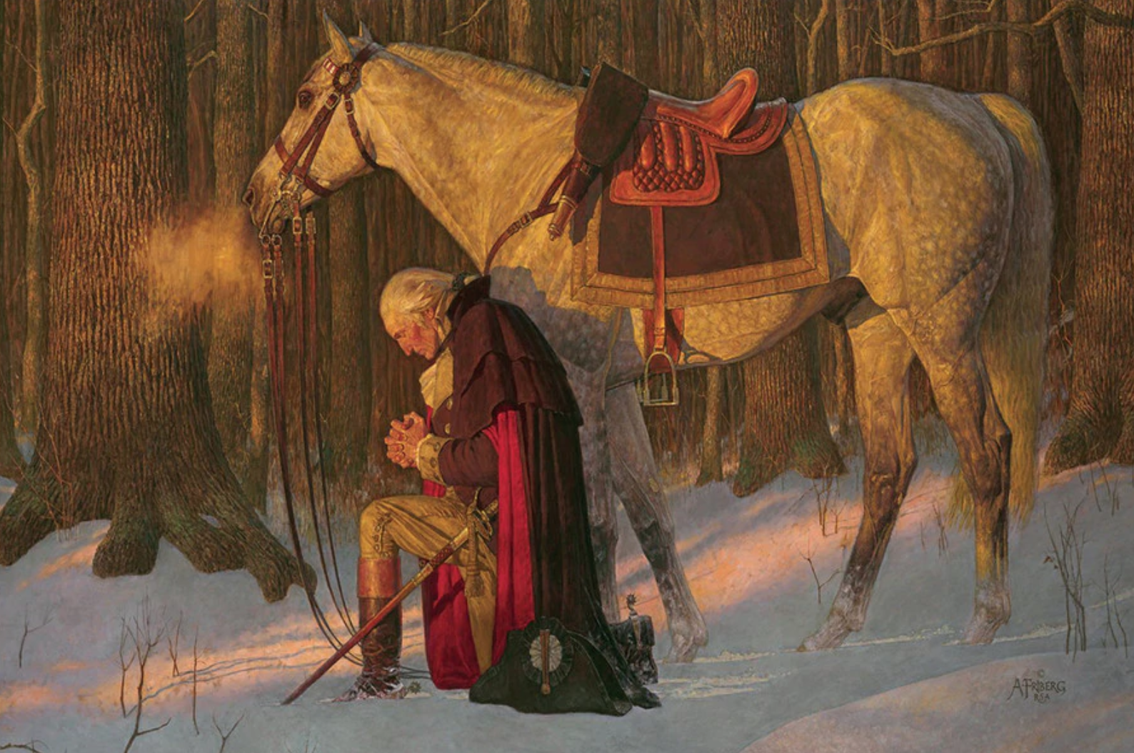 George Washington Prayer at Valley Forge