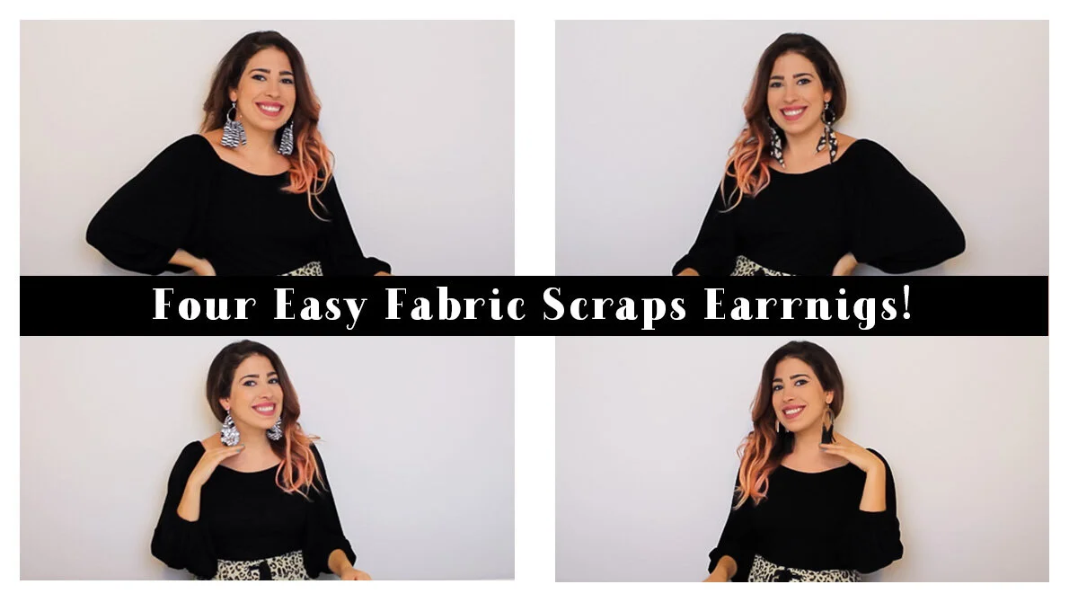 DIY Four Easy Fabric Scrap Earrings (No Sew!) — Alchimisti