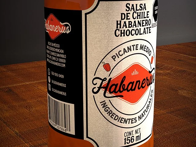Diseño de Empaque Salsa Habanerus