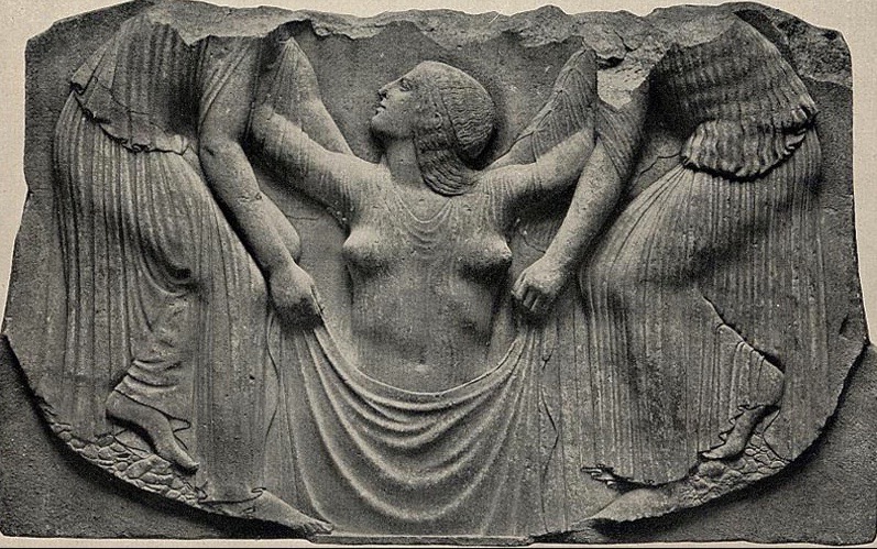 Aphrodite emerging from sea - Ludovisi Throne 460 b.c..jpg