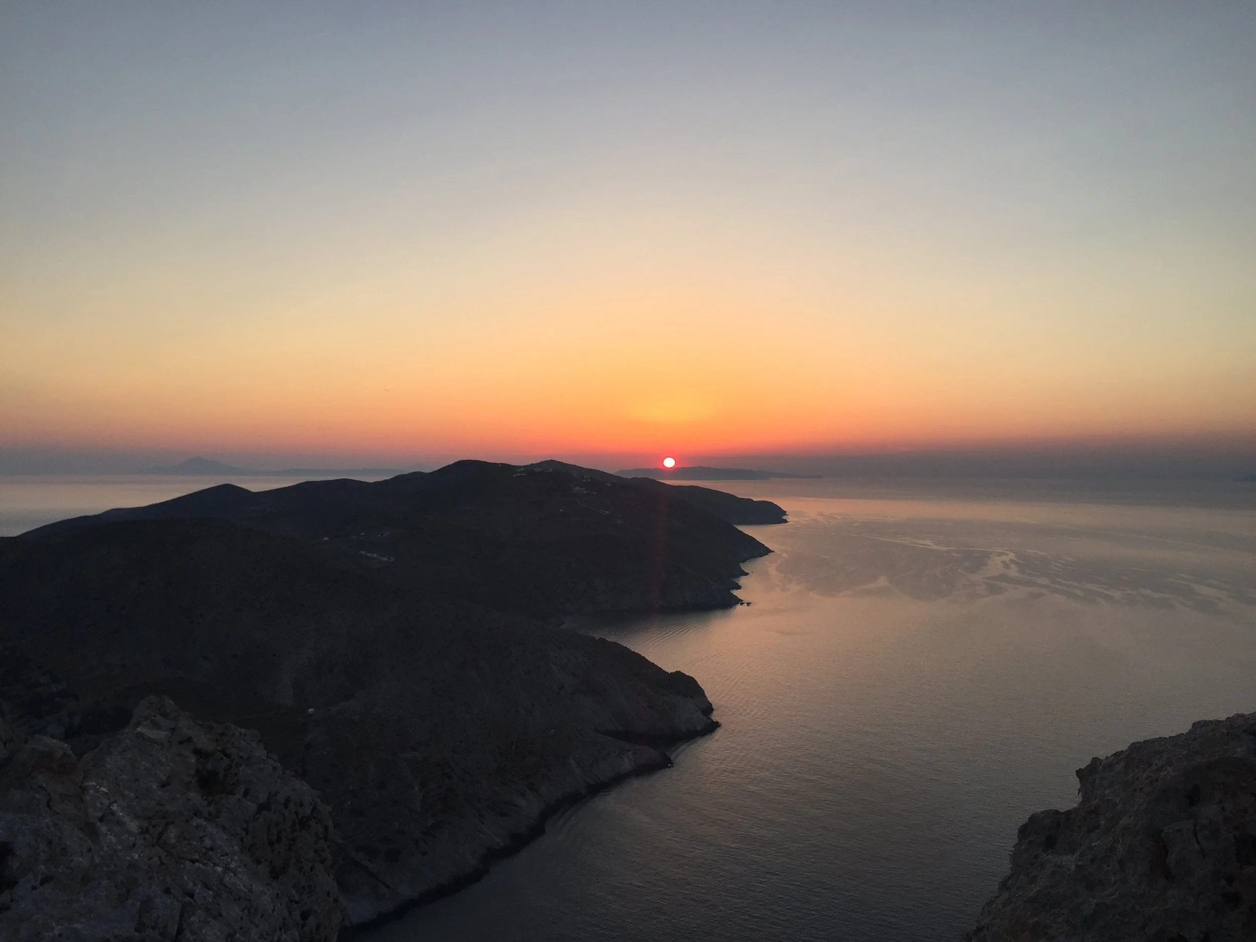 Dusk on Folegandros.