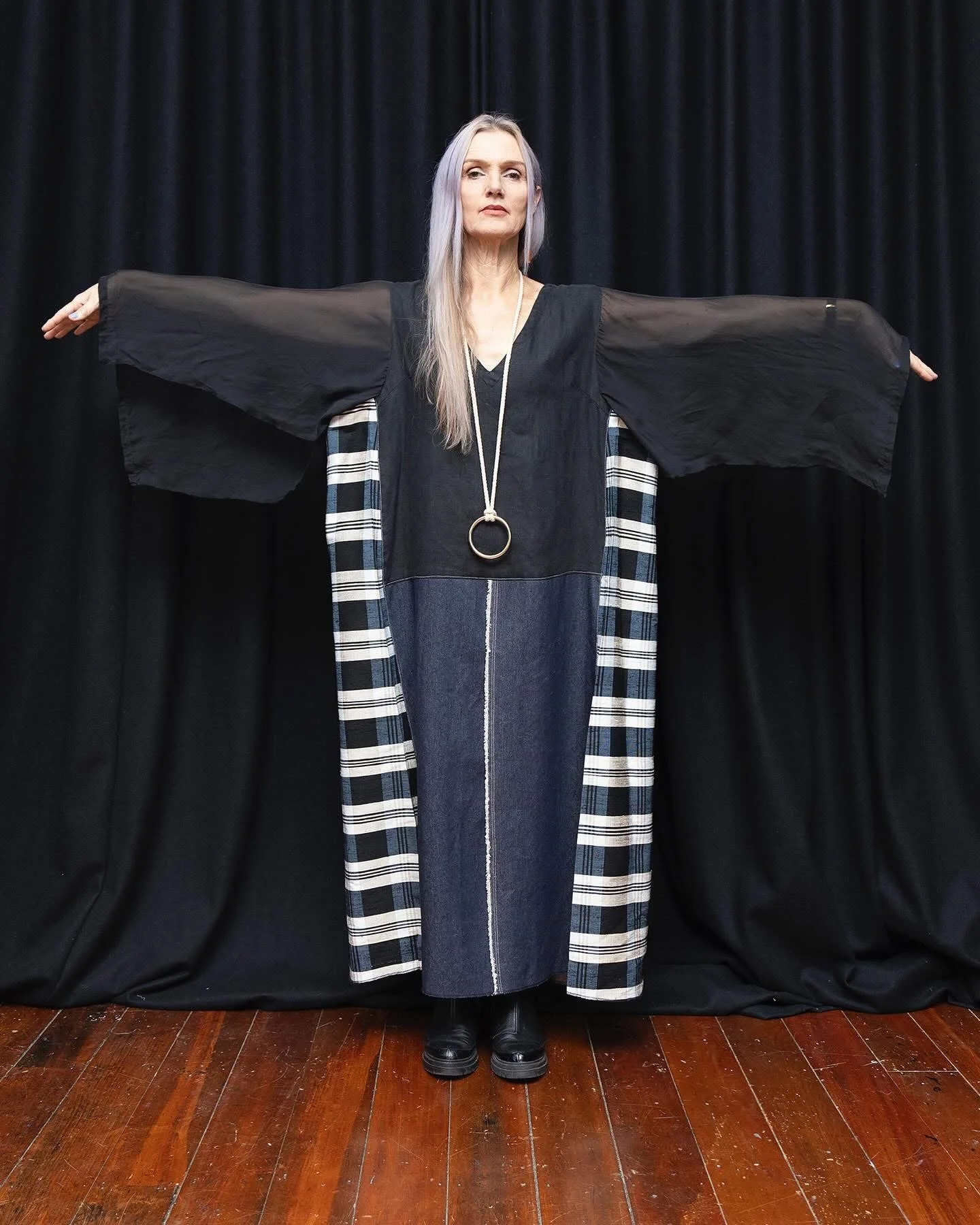 Veronica Herber in 'Wearable ABSTRAXTION [Denim]'