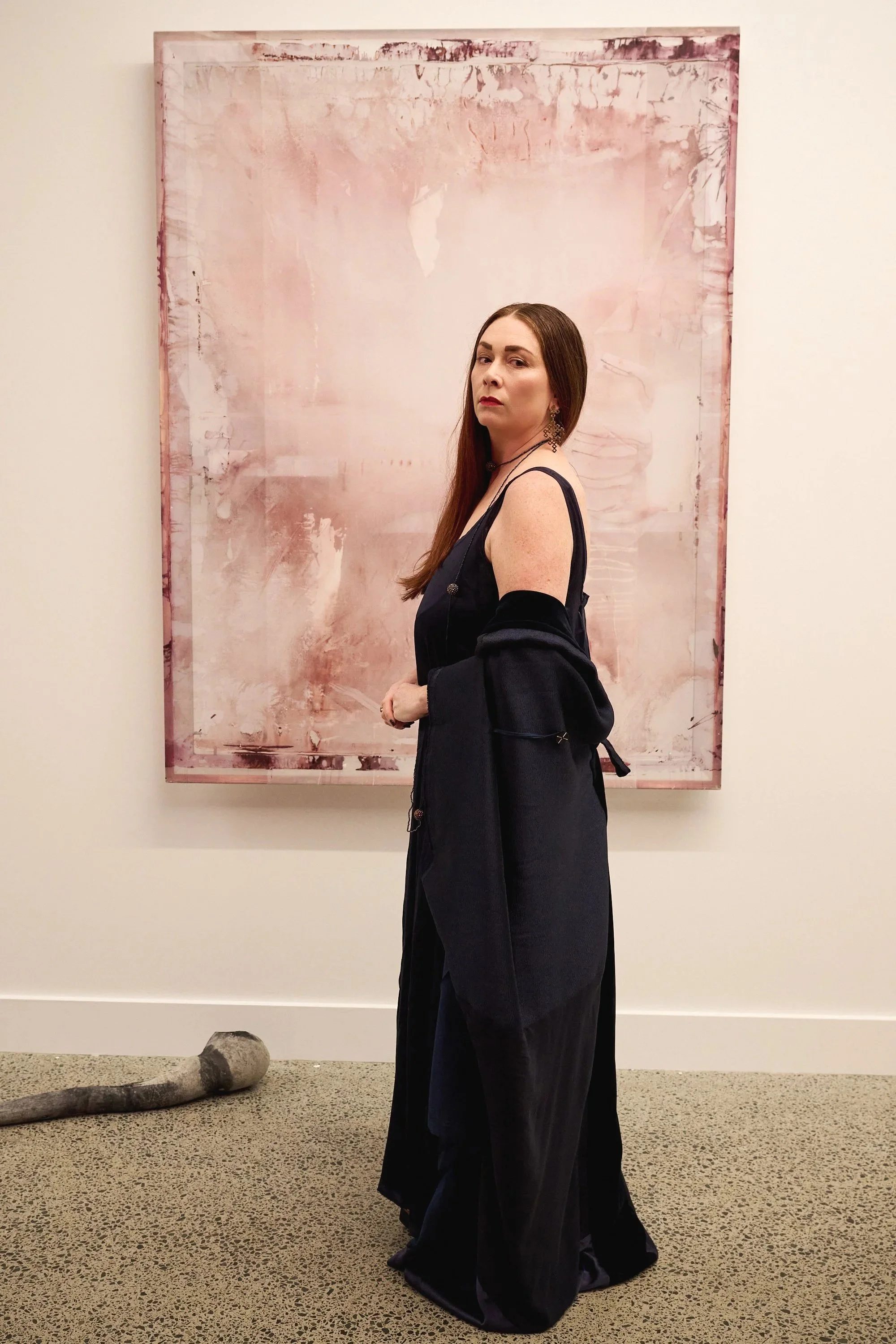 Jessica Pearless in 'Wearable ABSTRAXTION [Secession Robe and Dress]