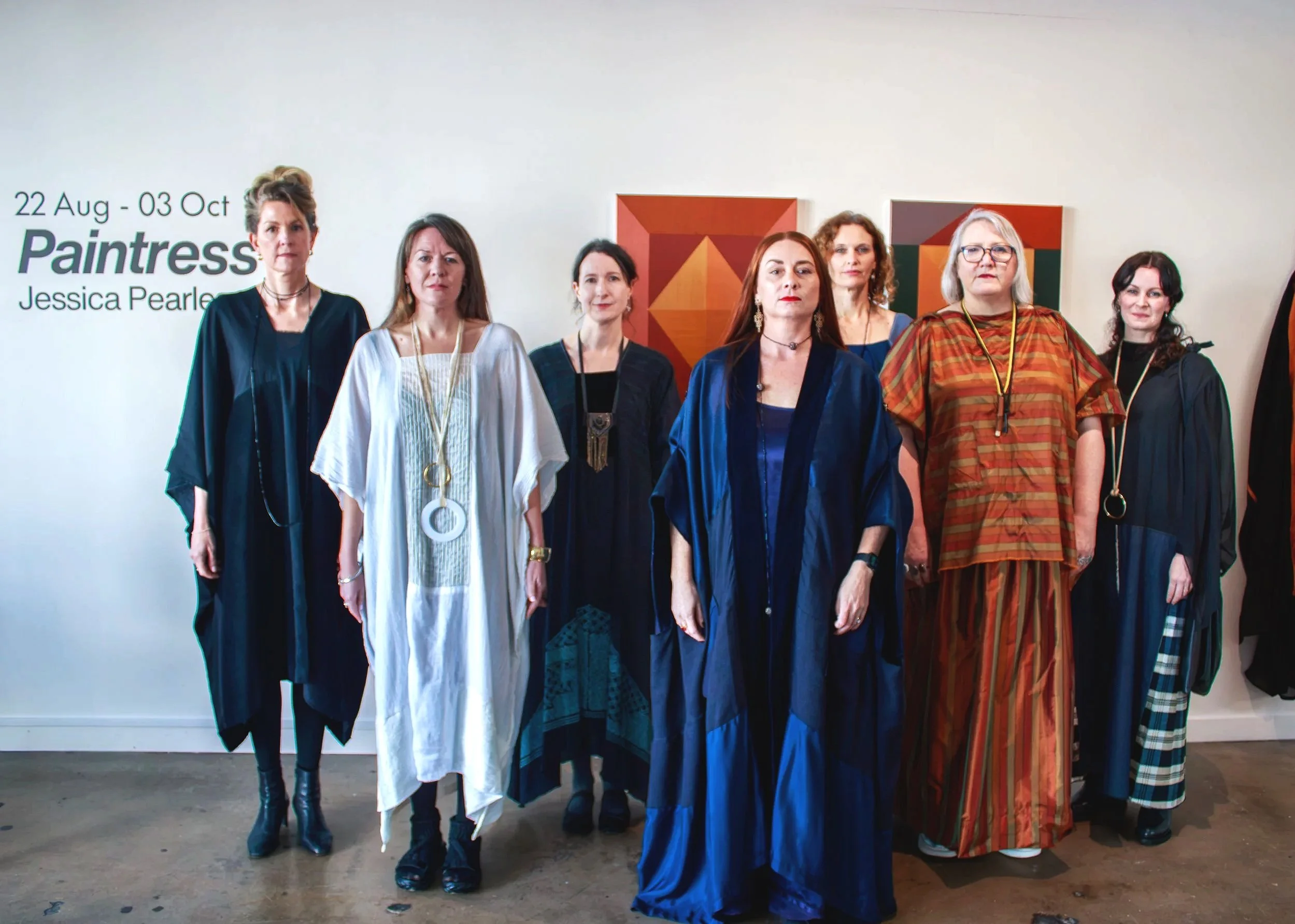 'Wearable ABSTRAXTIONS' worn in an activation on occasion of the opening of 'Paintress', DEPOT Artspace, 22 August 2026