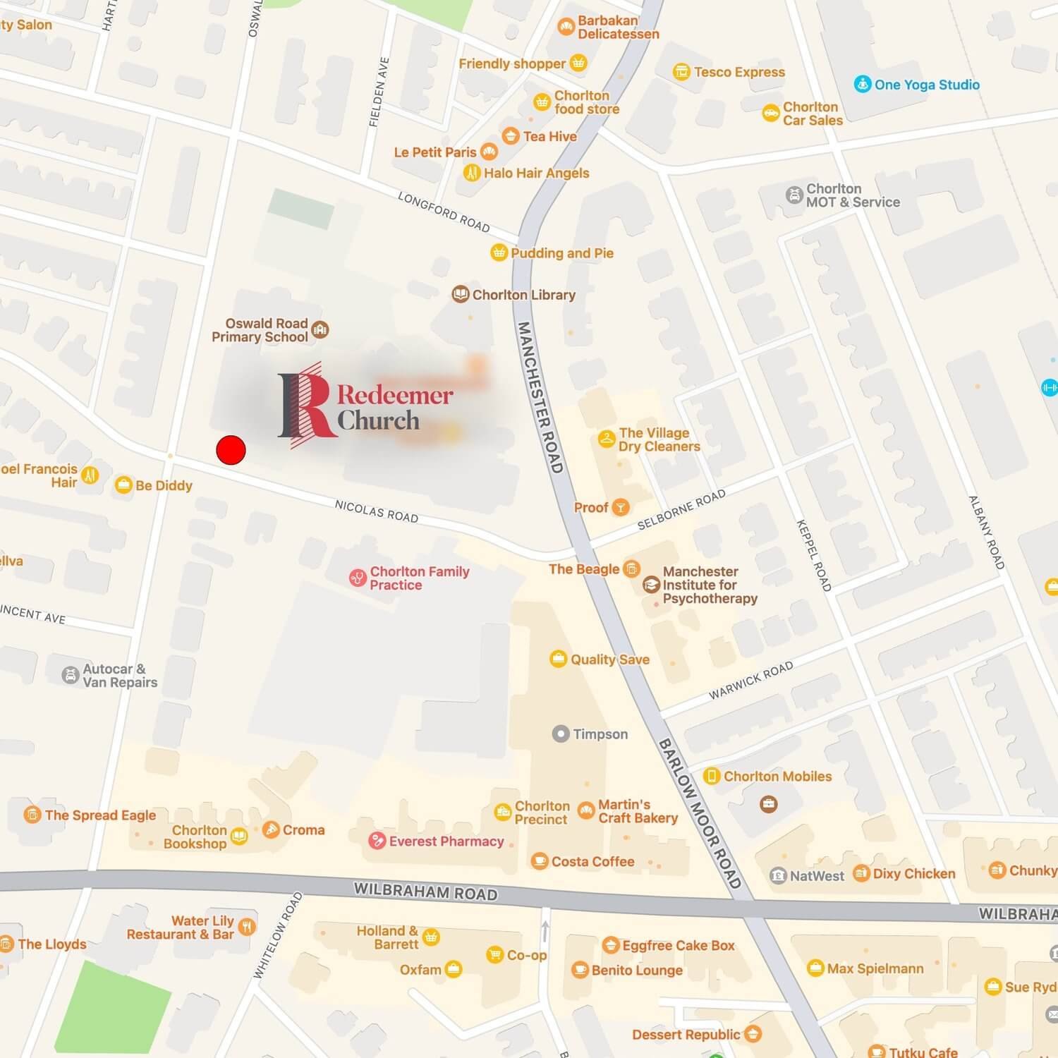 redeemer location map