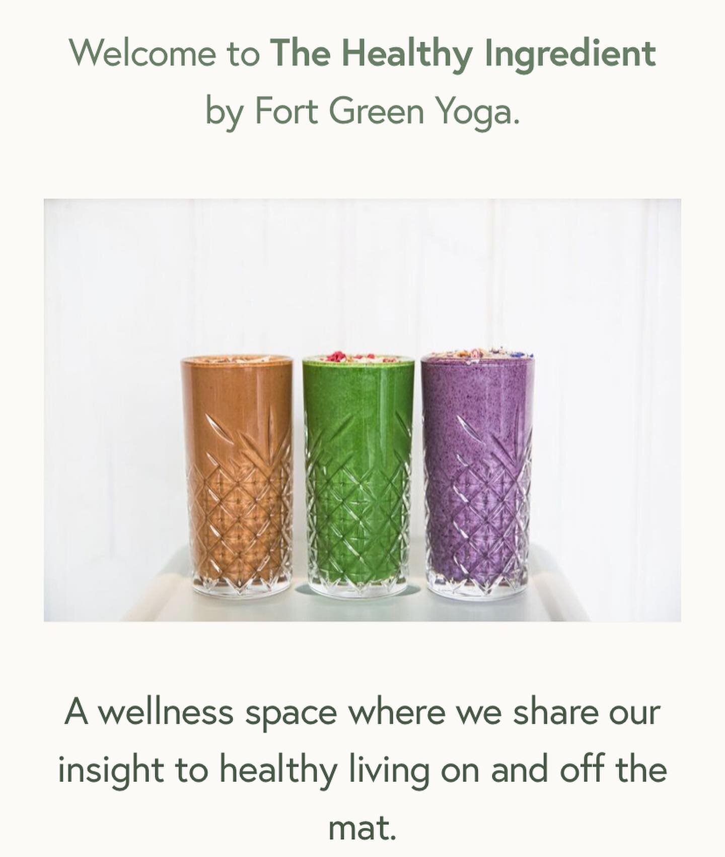 We are SO excited to introduce our new wellness space- &lsquo;The Healthy Ingredient&rsquo;! A place where we share our insight to healthy living on and off the mat 🧘🏻&zwj;♀️🥗🍓🥑

We have been busy working behind the scenes creating this dedicate