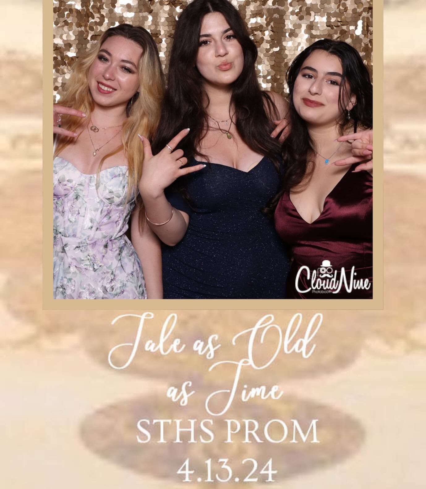 #yes we celebrated #prom last night with @cloudninephotobooth #highschool