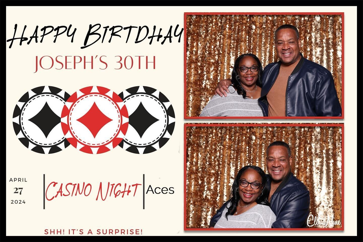 @sherida_tupperware &amp; Marlo celebrating Joseph&rsquo;s casino night #30thbirthday @cloudninephotobooth