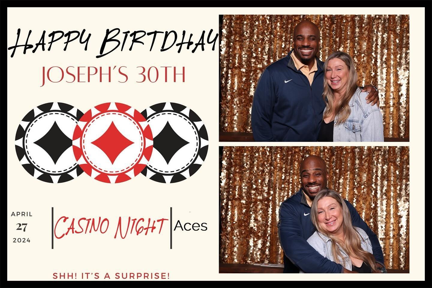 @jaminebryant &amp; Ron ruling the blackjack table at Joseph&rsquo;s casino #birthday party @cloudninephotobooth