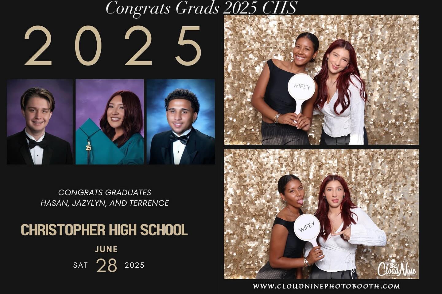 #graduation #party @christopher_high @cloudninephotobooth