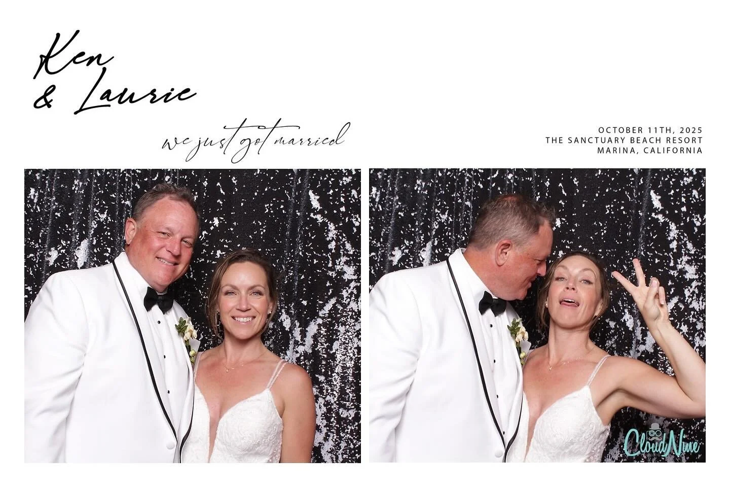 #wearemarried #weddingday @cloudninephotobooth Ken &amp; Laurie