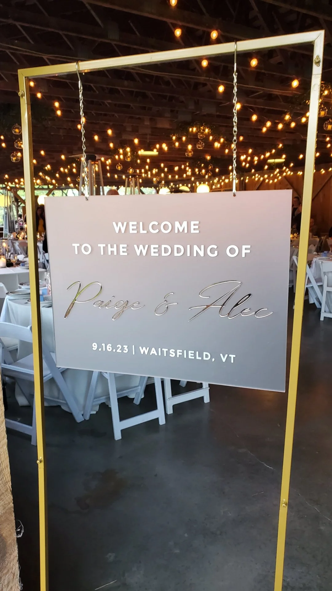 Acrylic Wedding Sign