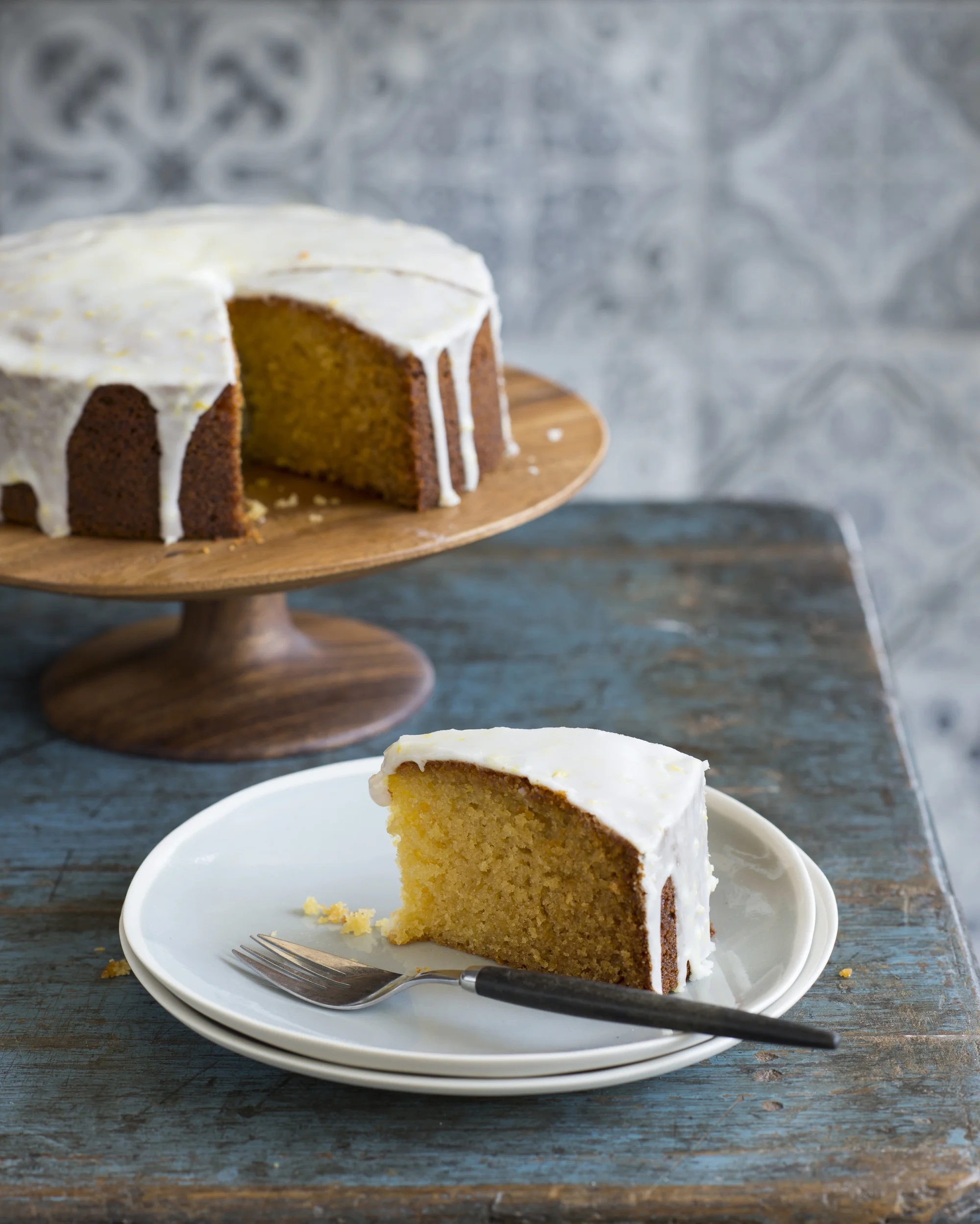 Chamomile & honey olive oil cake